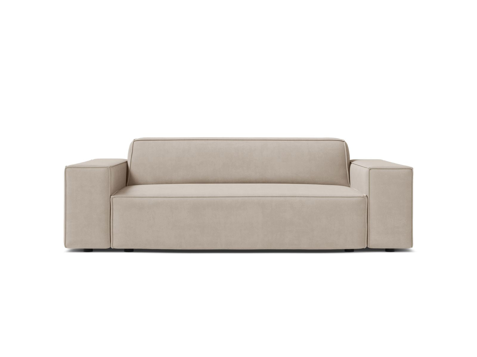 2-Sitzer Sofa Jodie in Dark Beige-Bluvel präsentiert im Onlineshop von KAQTU Design AG. 2er Sofa ist von Micadoni