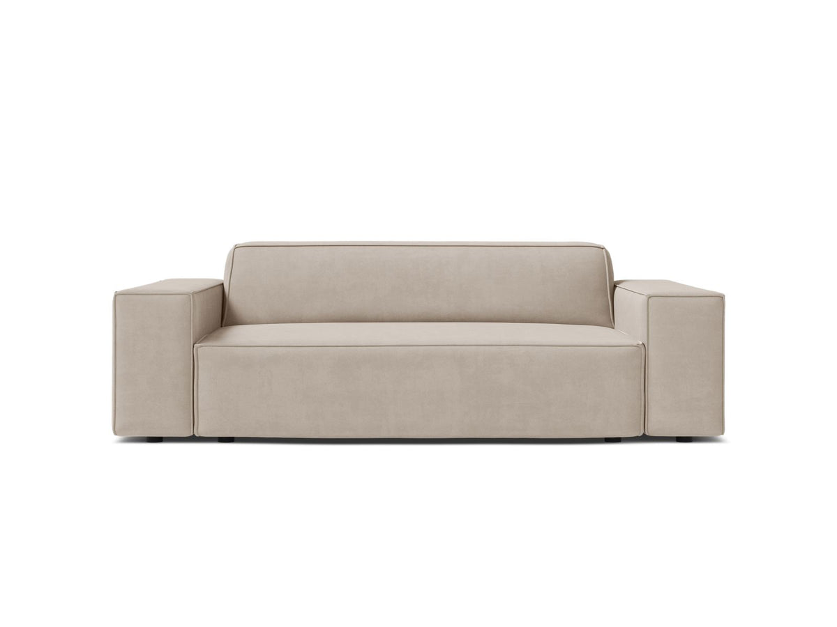2-Sitzer Sofa Jodie in Dark Beige-Bluvel präsentiert im Onlineshop von KAQTU Design AG. 2er Sofa ist von Micadoni