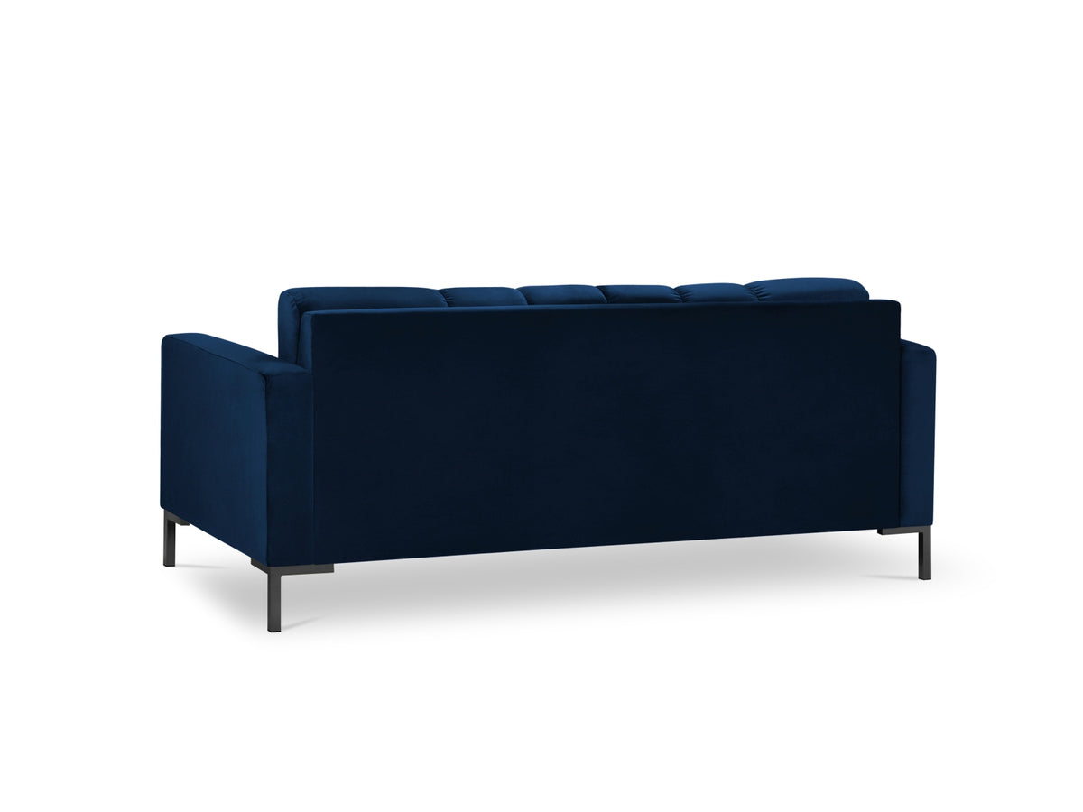 Mamaia Velour Sofa 2 Sitzer in Royal Blue/Schwarz-Bluvel präsentiert im Onlineshop von KAQTU Design AG. 2er Sofa ist von Micadoni