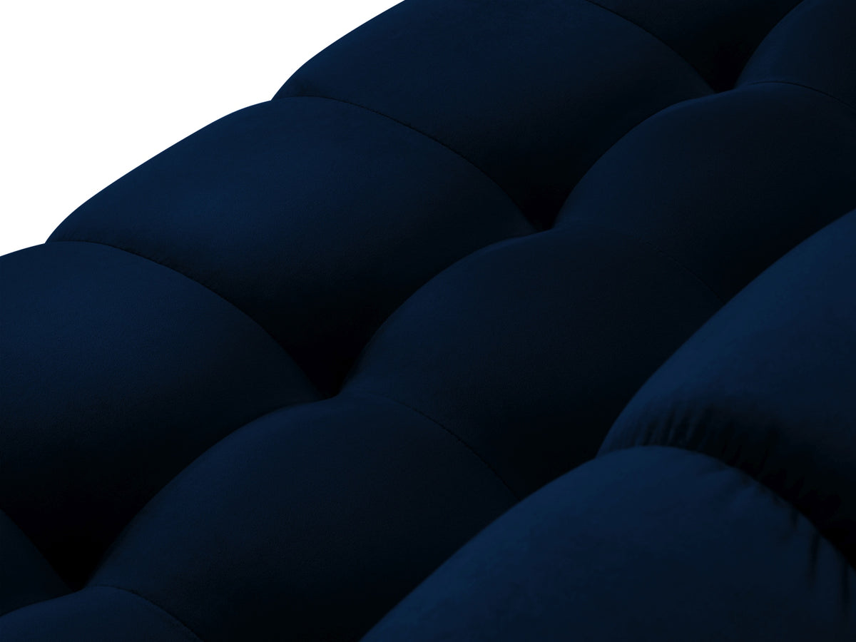 Mamaia Velour Sofa 2 Sitzer in Royal Blue/Schwarz-Bluvel präsentiert im Onlineshop von KAQTU Design AG. 2er Sofa ist von Micadoni