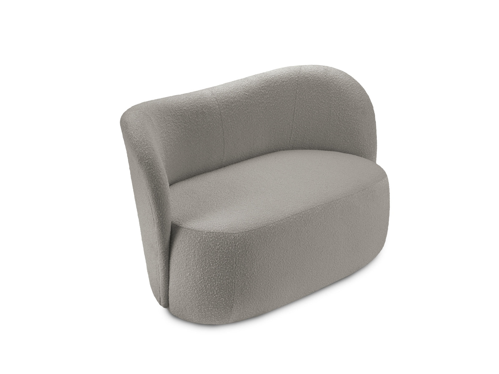 Saamit Boucle Sofa 2 Sitzer in Grey präsentiert im Onlineshop von KAQTU Design AG. 2er Sofa ist von Micadoni