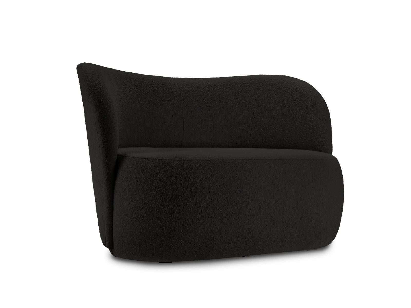 Saamit Boucle Sofa 2 Sitzer in Black präsentiert im Onlineshop von KAQTU Design AG. 2er Sofa ist von Micadoni