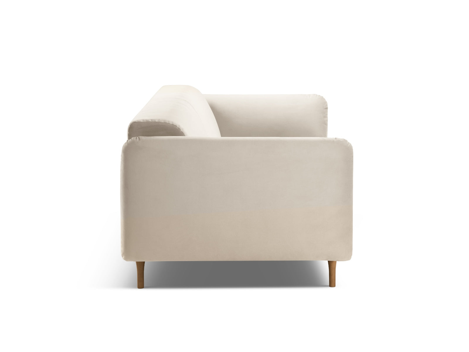 Noomi Velour Sofa 2 Sitzer in Beige präsentiert im Onlineshop von KAQTU Design AG. 2er Sofa ist von Micadoni