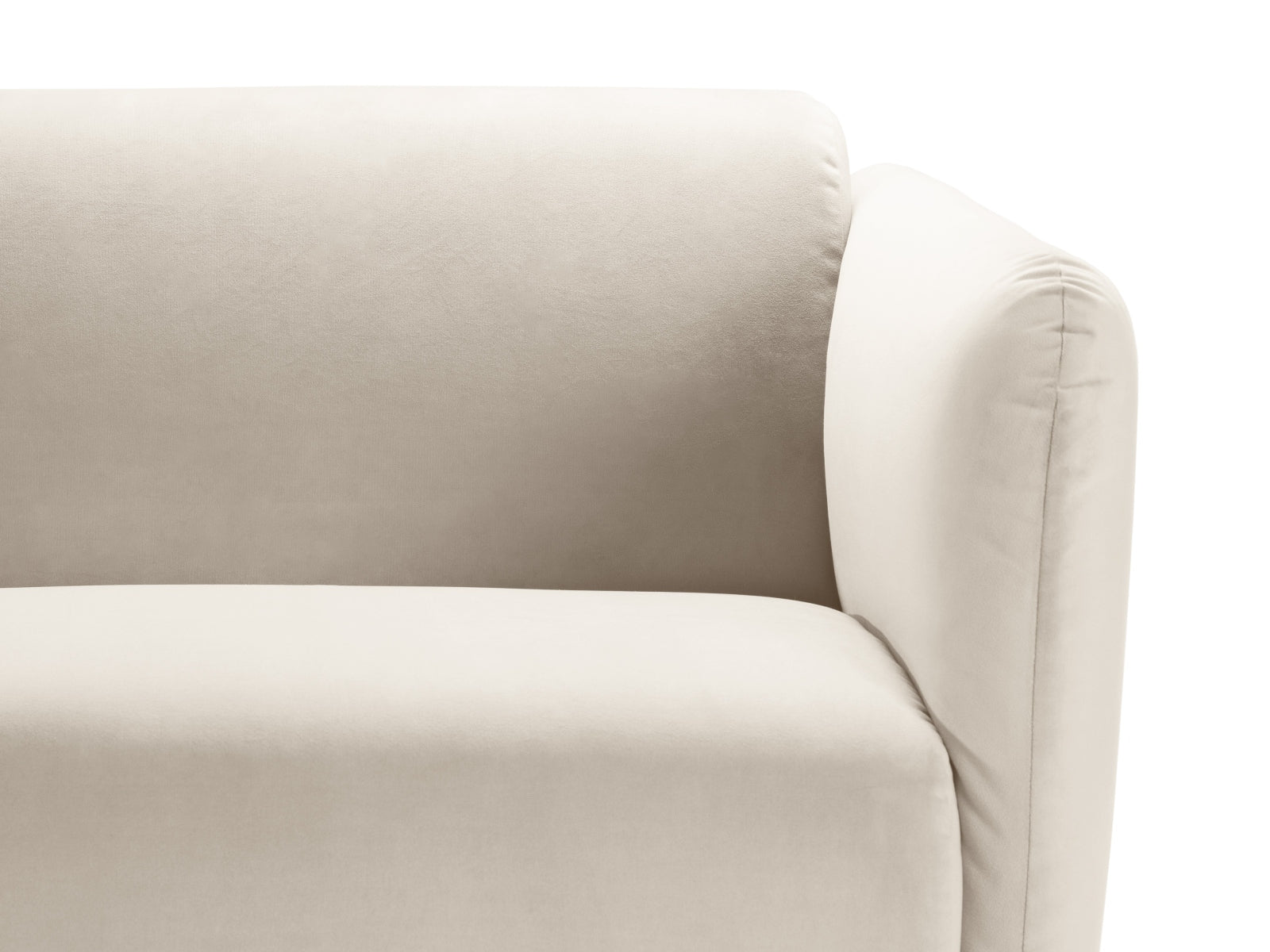 Noomi Velour Sofa 2 Sitzer in Beige präsentiert im Onlineshop von KAQTU Design AG. 2er Sofa ist von Micadoni