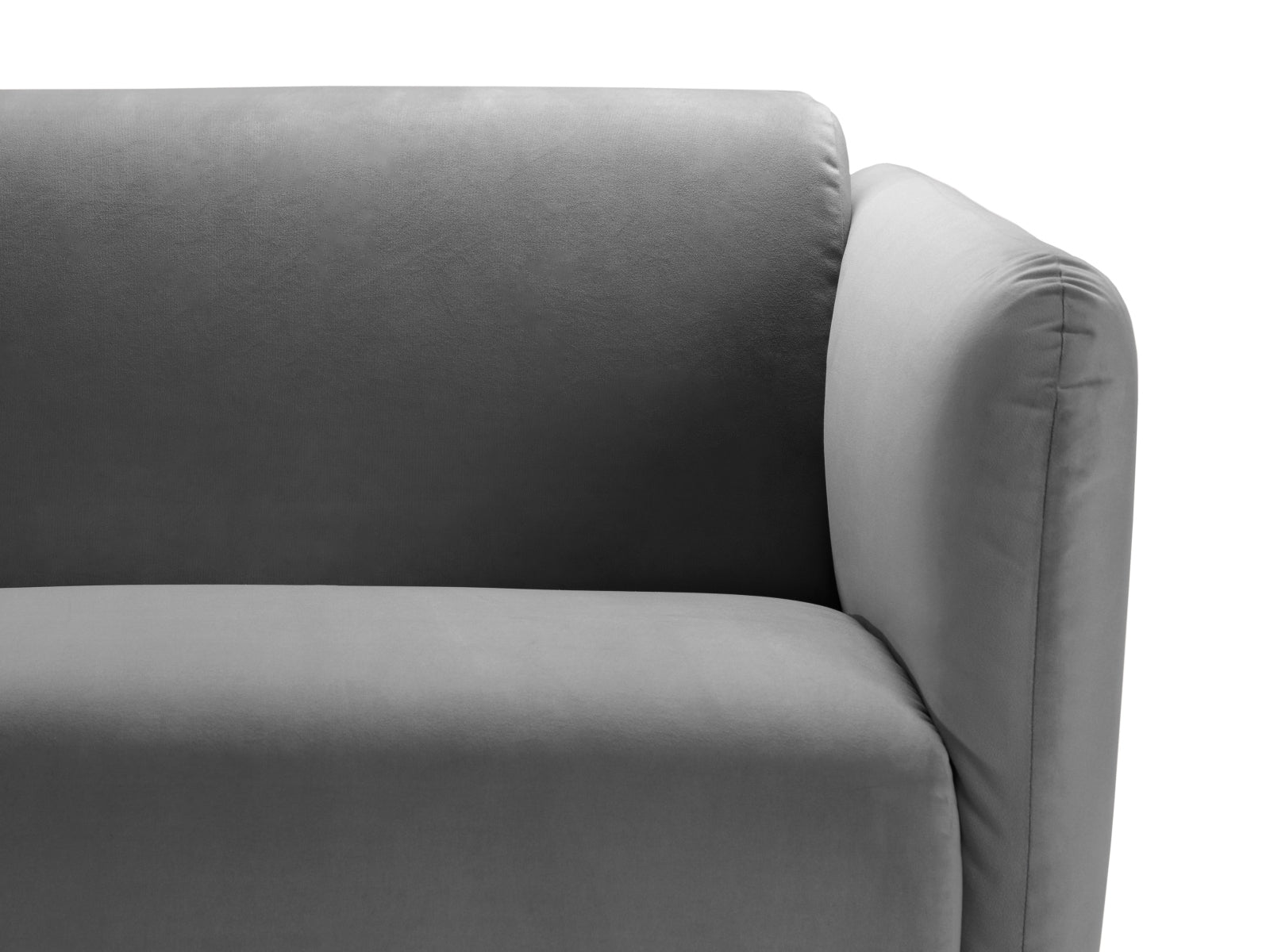 Noomi Velour Sofa 2 Sitzer in Grey präsentiert im Onlineshop von KAQTU Design AG. 2er Sofa ist von Micadoni