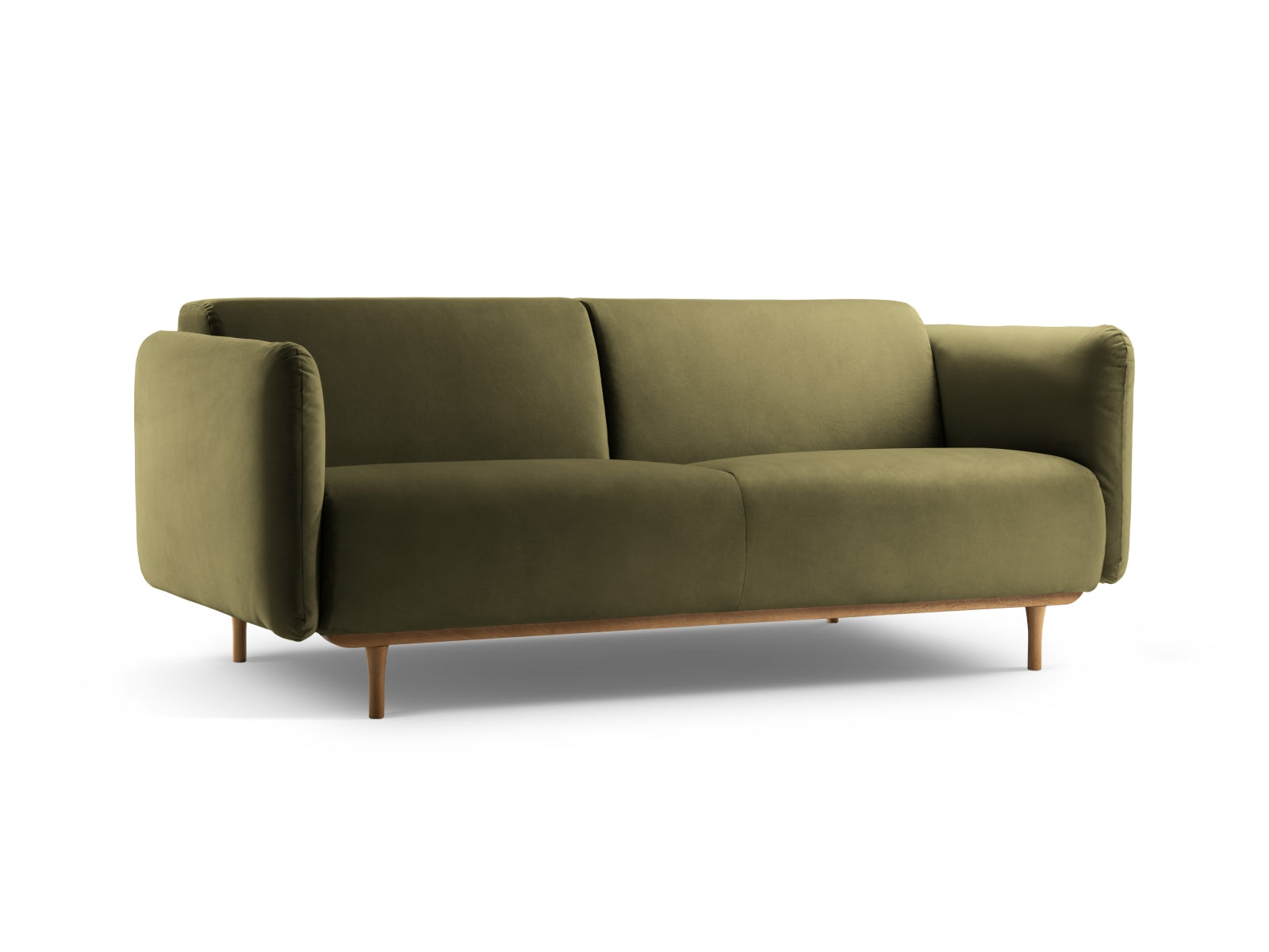 Noomi Velour Sofa 2 Sitzer in Moss Green Melange präsentiert im Onlineshop von KAQTU Design AG. 2er Sofa ist von Micadoni