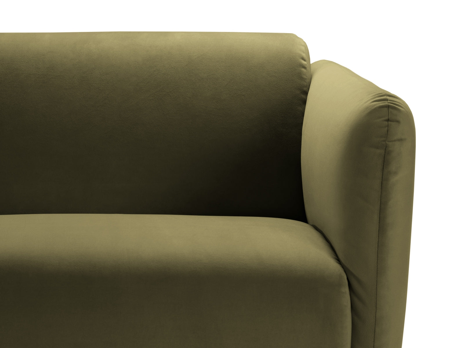 Noomi Velour Sofa 2 Sitzer in Moss Green Melange präsentiert im Onlineshop von KAQTU Design AG. 2er Sofa ist von Micadoni