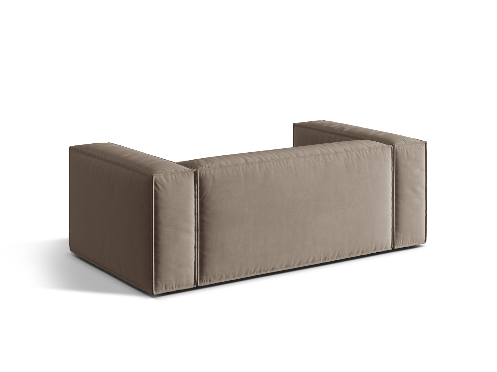 Nuria Velour Sofa 2 Sitzer in Warm grey präsentiert im Onlineshop von KAQTU Design AG. 2er Sofa ist von Micadoni