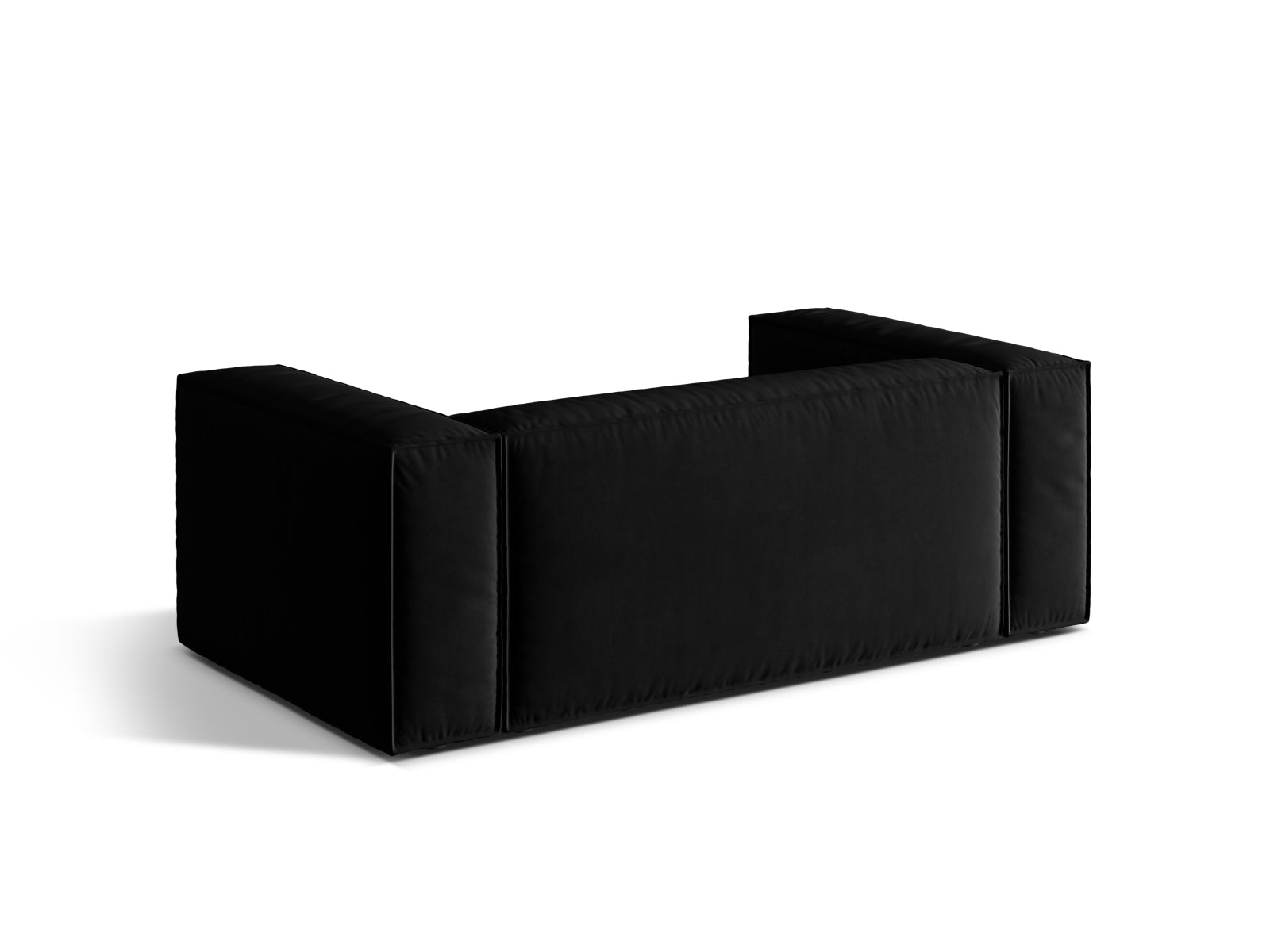 Nuria Velour Sofa 2 Sitzer in Black präsentiert im Onlineshop von KAQTU Design AG. 2er Sofa ist von Micadoni