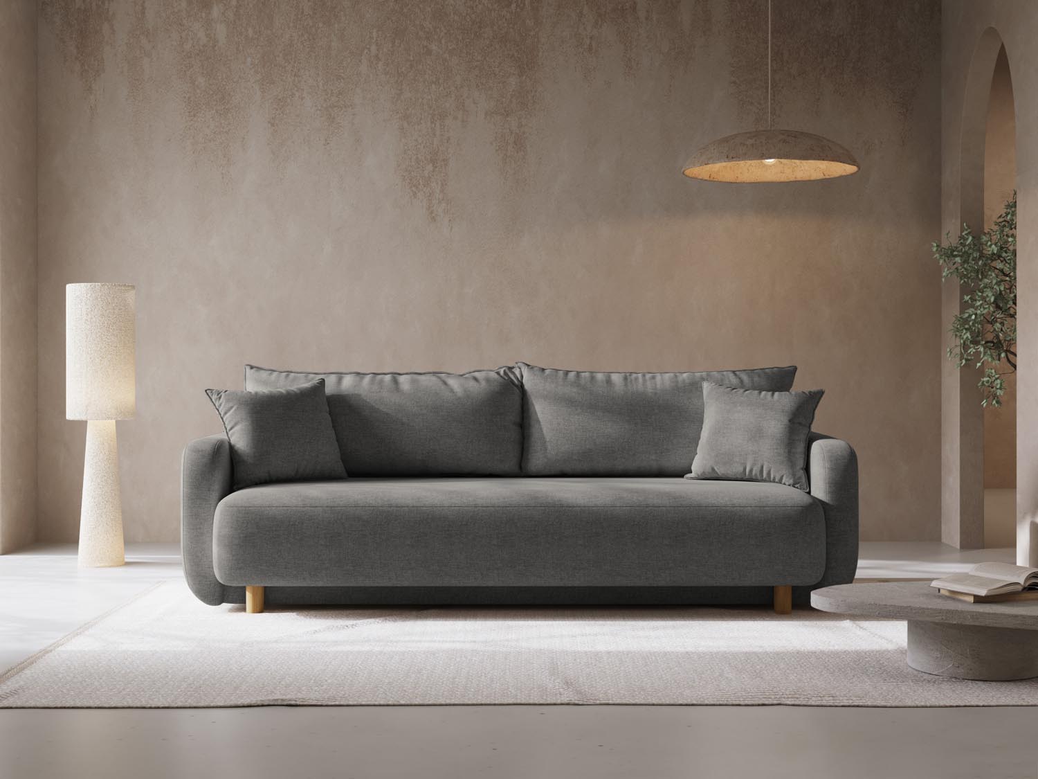 Erleben Sie das Elen Sofa V2 von Micadoni: stilvoller 3-Sitzer mit cleverer Schlaffunktion und integriertem Stauraum – ideal für jedes Zuhause!