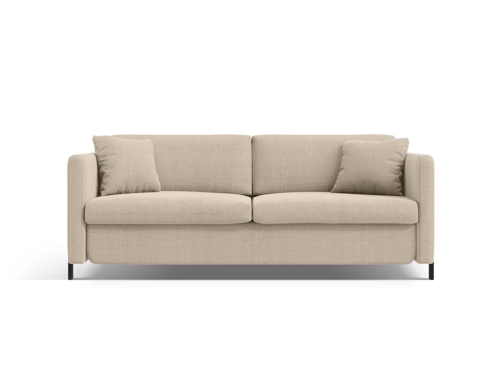 Gloria Sofa mit Schlaffunktion 3 Sitzer in Beige-Bjorn präsentiert im Onlineshop von KAQTU Design AG. Bettsofa ist von Micadoni