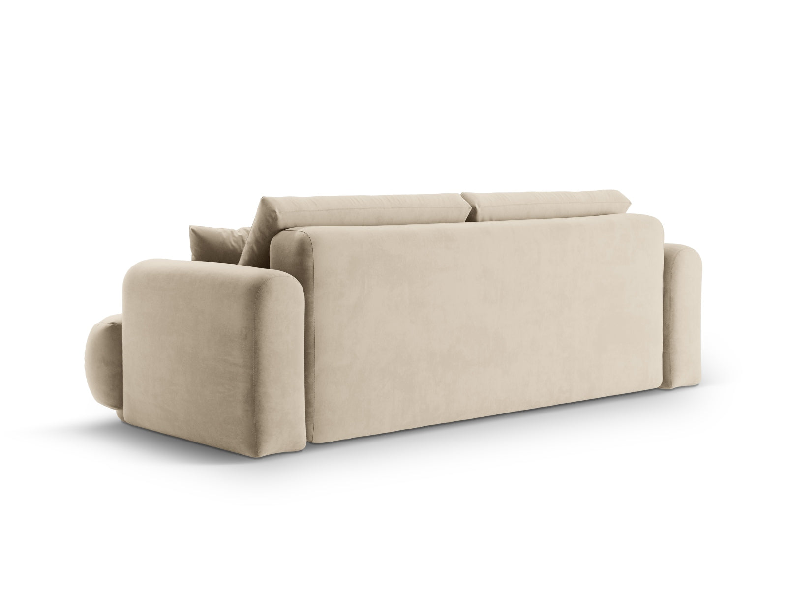 Erleben Sie das stilvolle Ella Velour Sofa von Micadoni! Dieses 3-Sitzer Sofa bietet eine komfortable Schlaffunktion und cleveren Stauraum für Ihr Wohnzimmer.