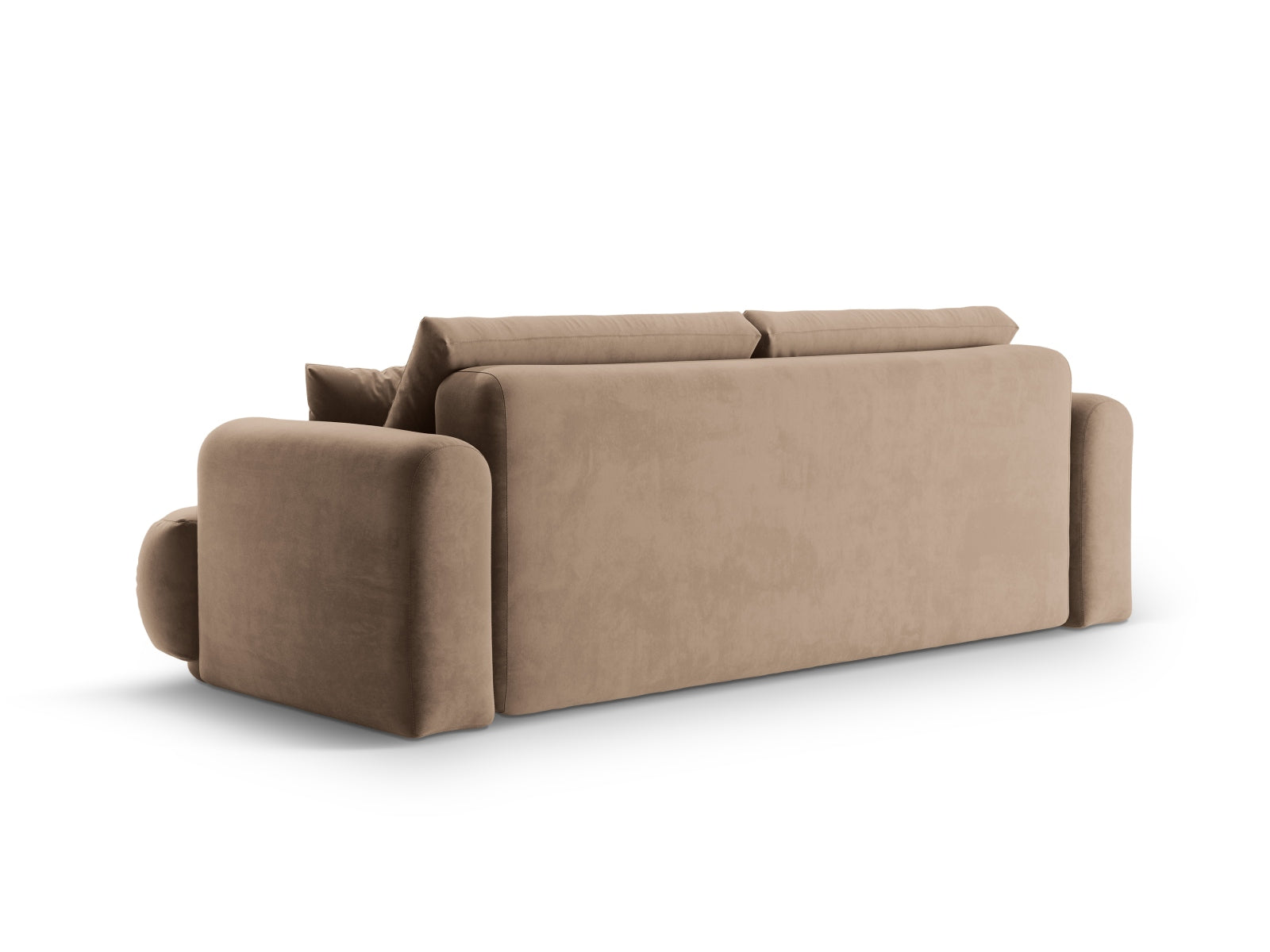 Erleben Sie das stilvolle Ella Velour Sofa von Micadoni! Dieses 3-Sitzer Sofa bietet eine komfortable Schlaffunktion und cleveren Stauraum für Ihr Wohnzimmer.