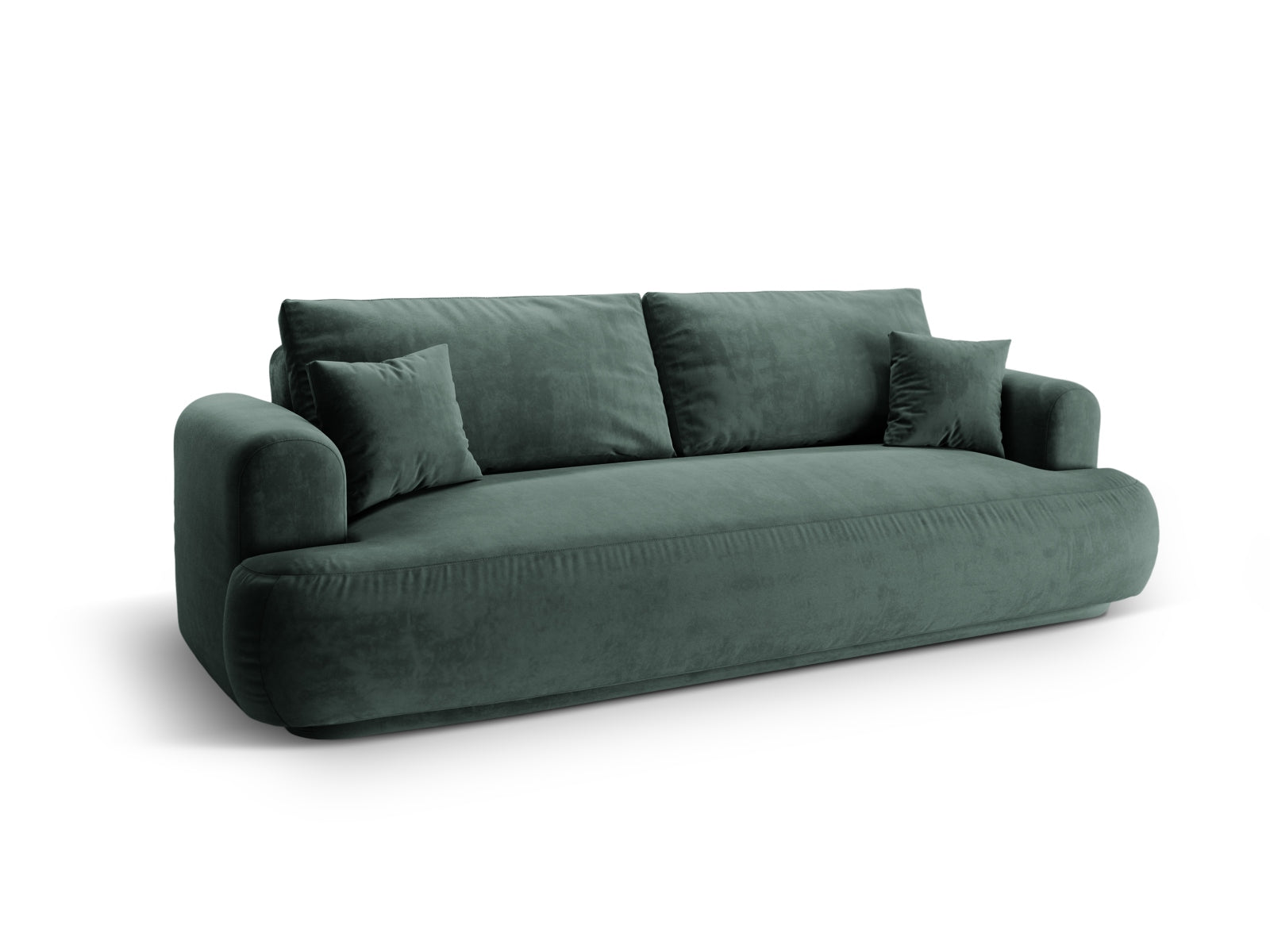 Erleben Sie das stilvolle Ella Velour Sofa von Micadoni! Dieses 3-Sitzer Sofa bietet eine komfortable Schlaffunktion und cleveren Stauraum für Ihr Wohnzimmer.