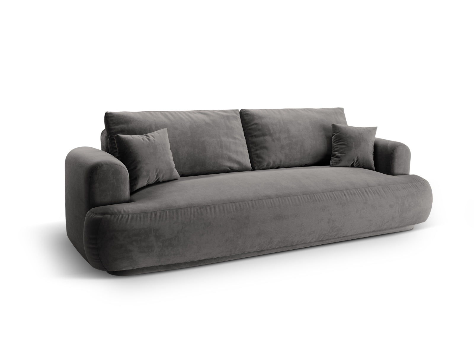 Erleben Sie das stilvolle Ella Velour Sofa von Micadoni! Dieses 3-Sitzer Sofa bietet eine komfortable Schlaffunktion und cleveren Stauraum für Ihr Wohnzimmer.