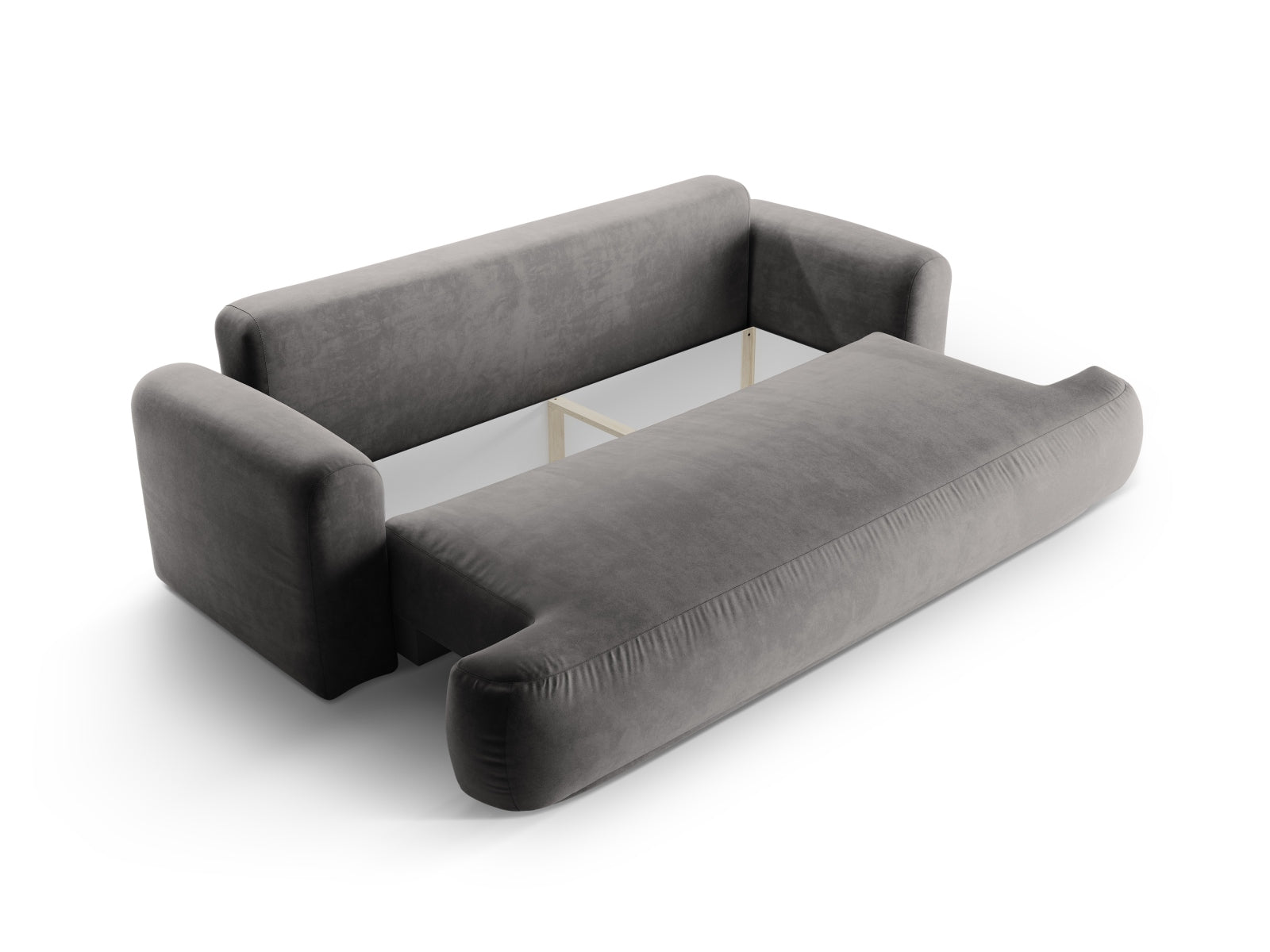 Erleben Sie das stilvolle Ella Velour Sofa von Micadoni! Dieses 3-Sitzer Sofa bietet eine komfortable Schlaffunktion und cleveren Stauraum für Ihr Wohnzimmer.
