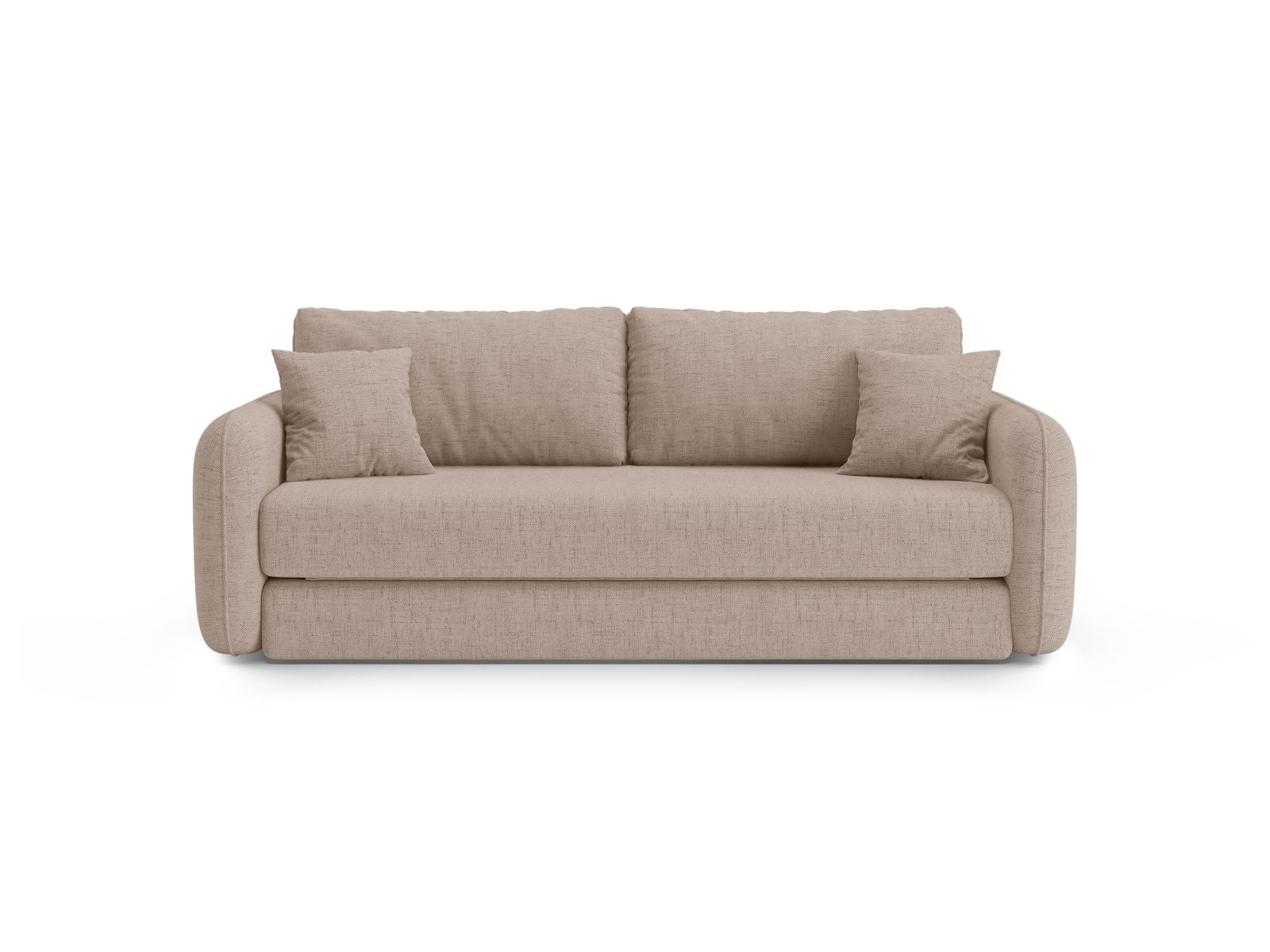 3-Sitzer Sofa mit Schlaffunktion Dormi in Cappuccino-Moly präsentiert im Onlineshop von KAQTU Design AG. Bettsofa ist von Micadoni