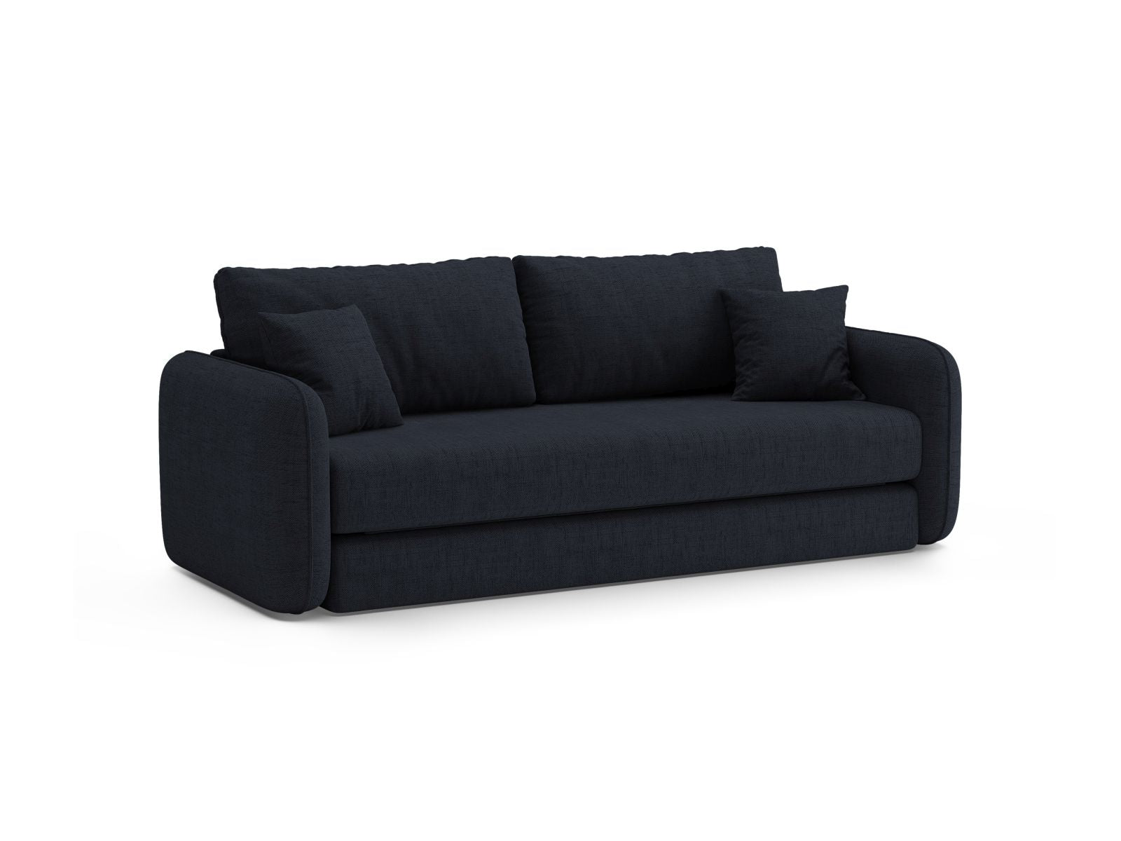Elegantes 3-Sitzer Sofa Dormi in Royal Blue mit praktischer Schlaffunktion, ideal für stilvolle Wohnräume und Gästeübernachtungen.