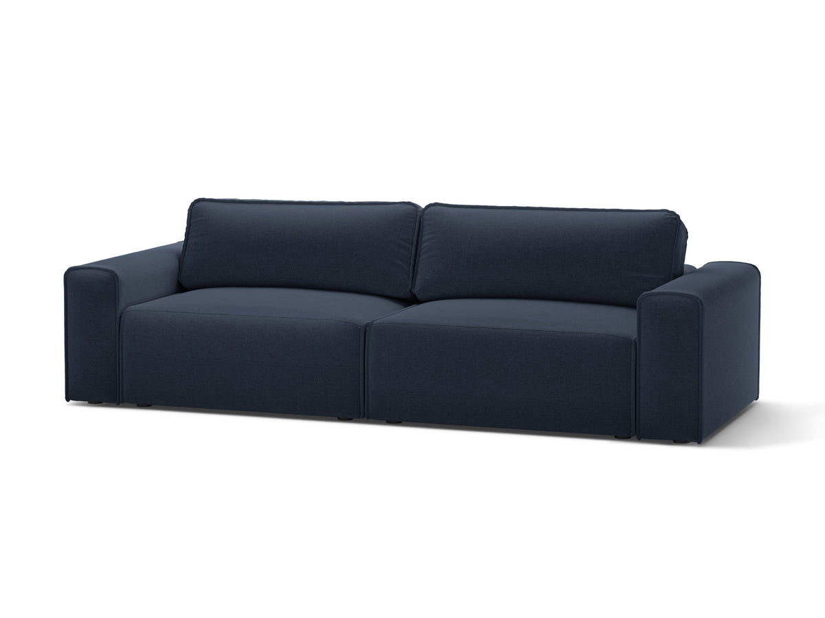 3-Sitzer Sofa Victor mit Schlaffunktion und Stauraum in Royal Blue-Moly präsentiert im Onlineshop von KAQTU Design AG. Bettsofa ist von Micadoni