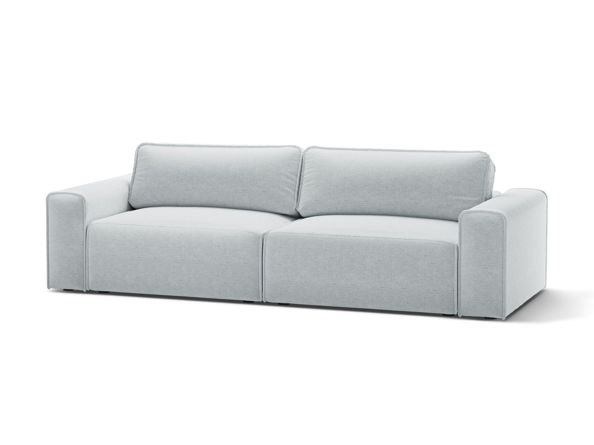 3-Sitzer Sofa Victor mit Schlaffunktion und Stauraum in Light Grey-Moly präsentiert im Onlineshop von KAQTU Design AG. Bettsofa ist von Micadoni
