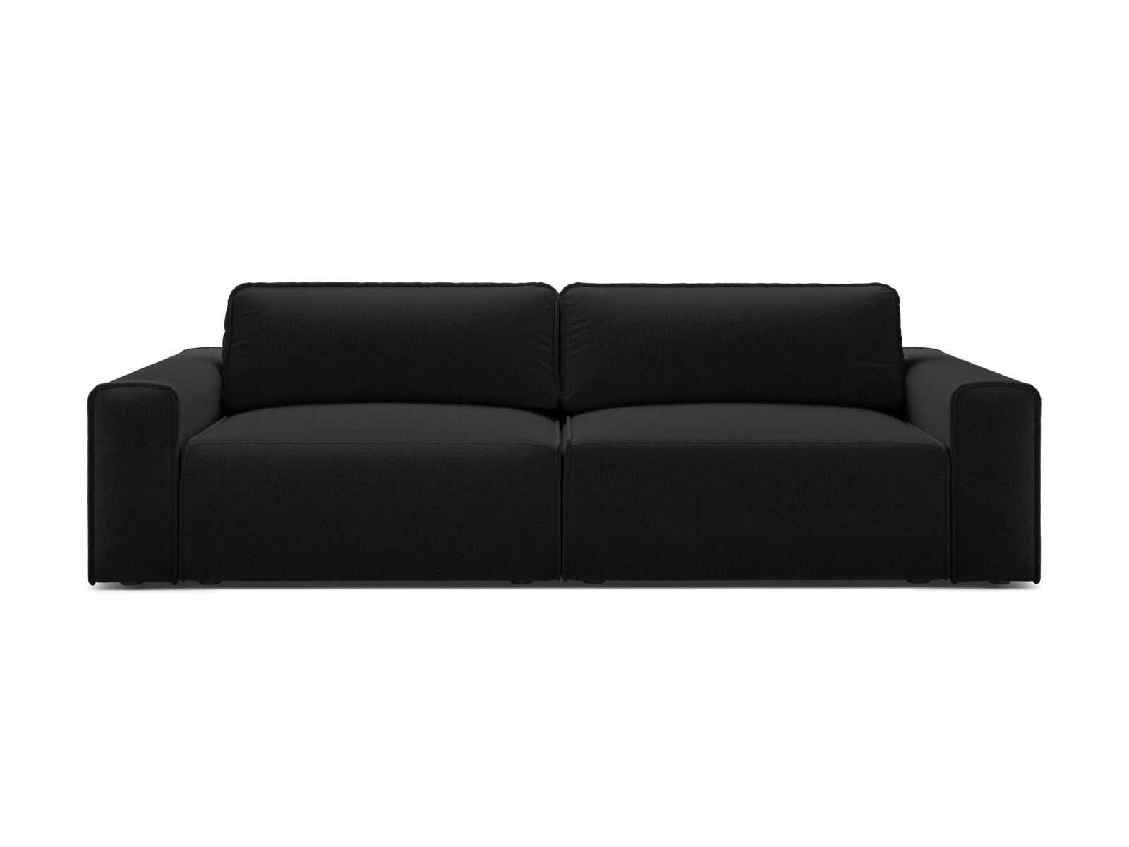 3-Sitzer Sofa Victor mit Schlaffunktion und Stauraum in Black-Moly präsentiert im Onlineshop von KAQTU Design AG. Bettsofa ist von Micadoni