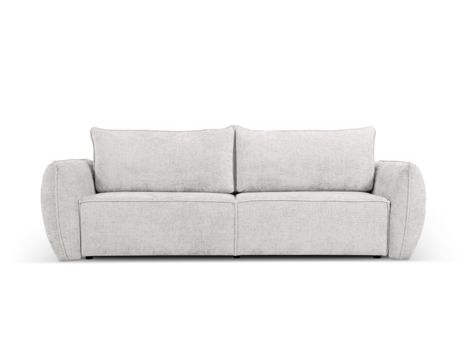 Kaelle Sofa mit Schlaffunktion und Stauraumbox 3 Sitzer in Light Grey-Haga präsentiert im Onlineshop von KAQTU Design AG. Bettsofa ist von Micadoni
