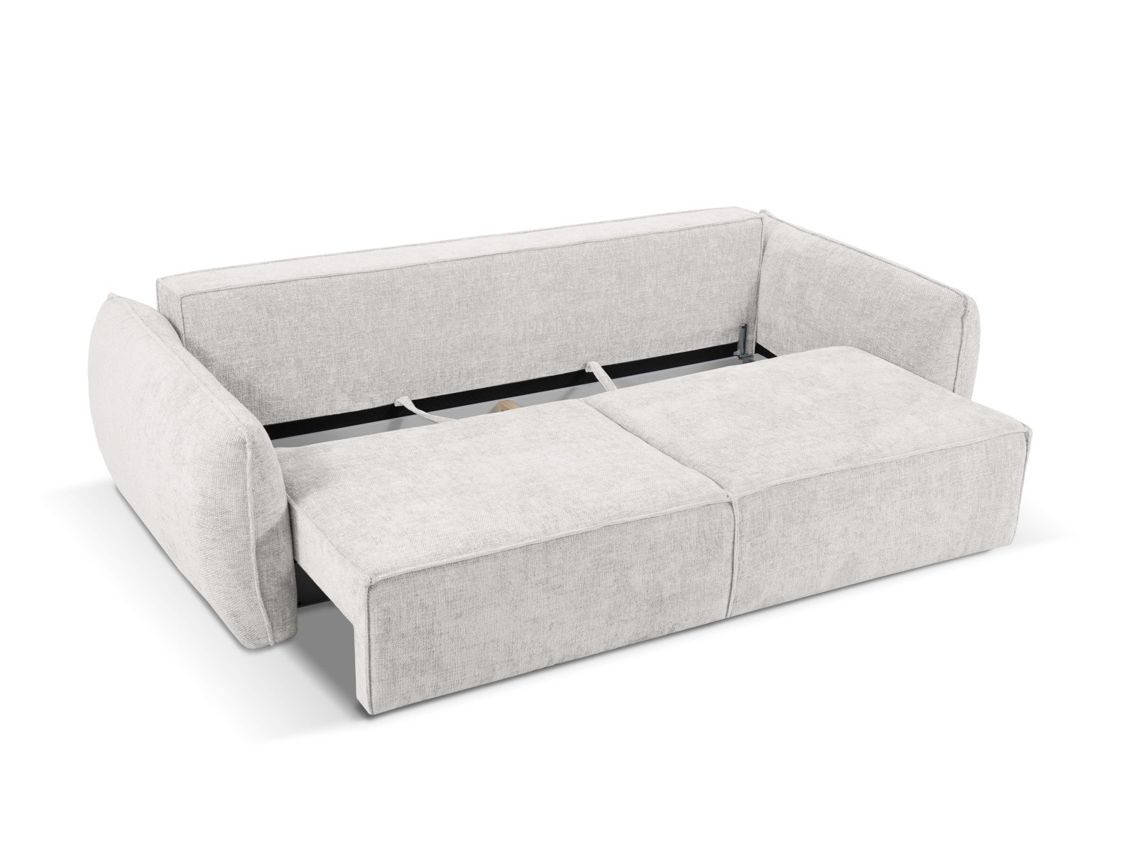 Erleben Sie das Kaelle Sofa von Micadoni: Ein elegantes 3-Sitzer Sofa mit Schlaffunktion und Stauraum, ideal für kleine Räume und Gäste.