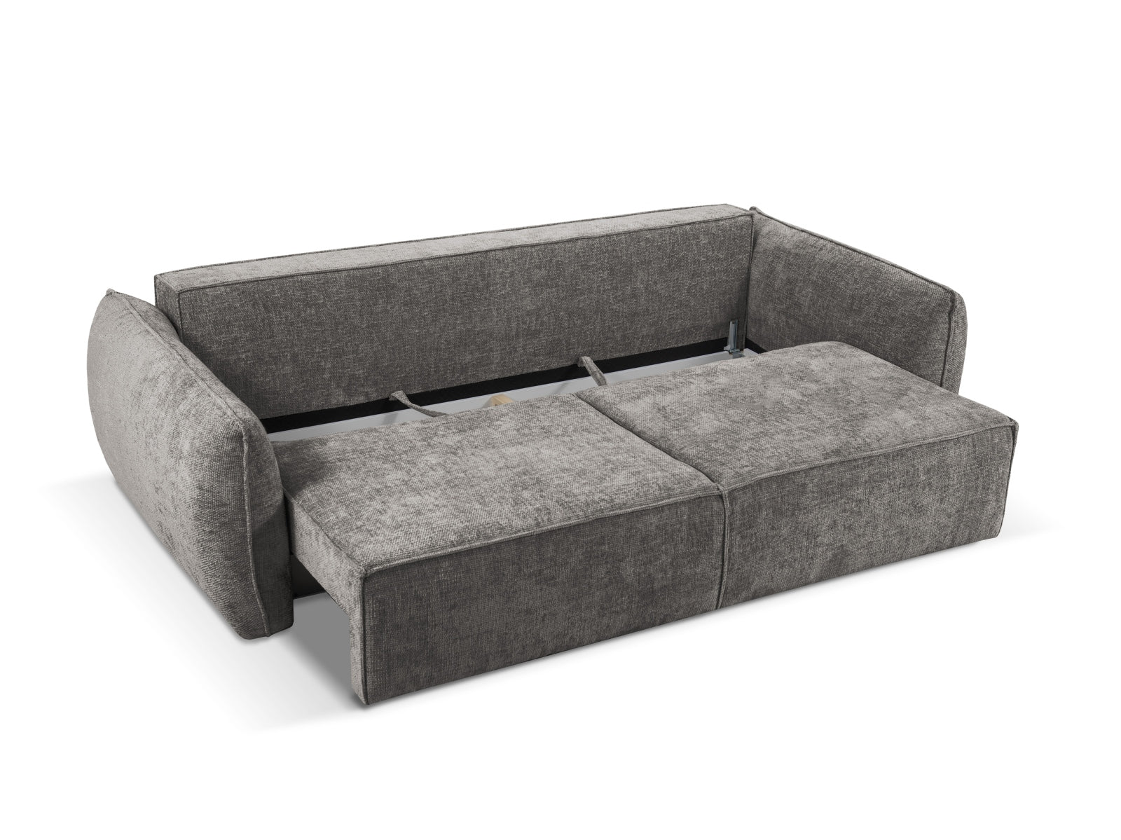 Erleben Sie das Kaelle Sofa von Micadoni: Ein elegantes 3-Sitzer Sofa mit Schlaffunktion und Stauraum, ideal für kleine Räume und Gäste.