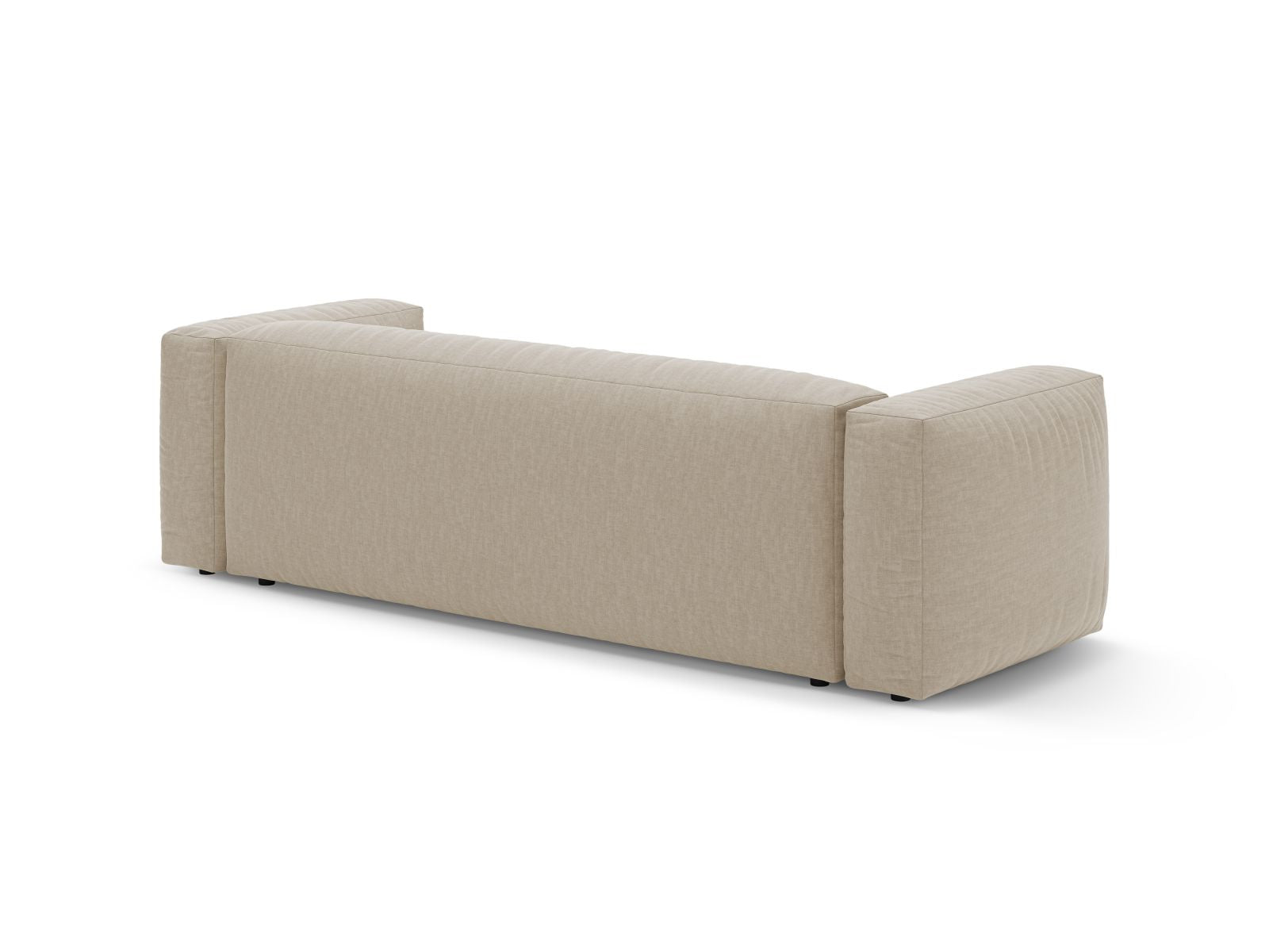 Stylisches 3-Sitzer Bettsofa Martina in elegantem Beige, ideal für Wohnräume und als komfortable Schlaflösung für Übernachtungsgäste.
