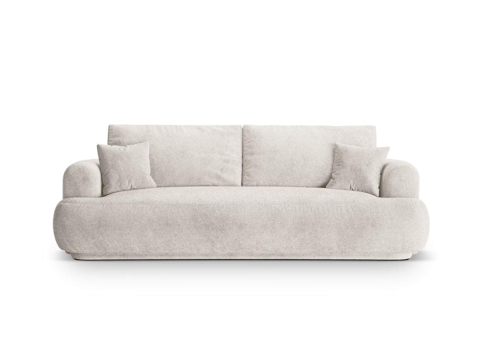 Ella Sofa mit Schlaffunktion und Stauraum 3 Sitzer in Beige präsentiert im Onlineshop von KAQTU Design AG. Bettsofa ist von Micadoni