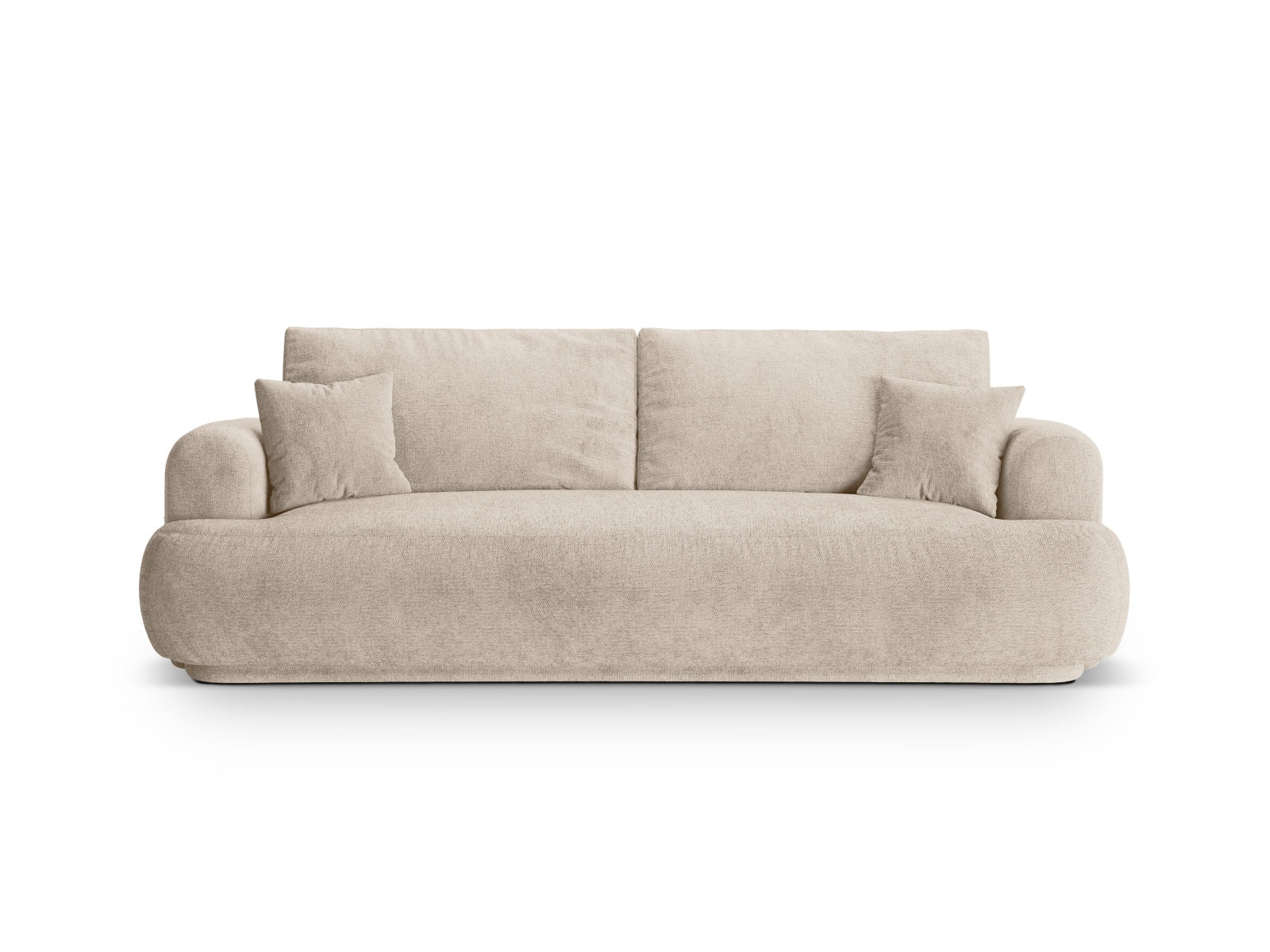 Ella Sofa mit Schlaffunktion und Stauraum 3 Sitzer in Sand präsentiert im Onlineshop von KAQTU Design AG. Bettsofa ist von Micadoni
