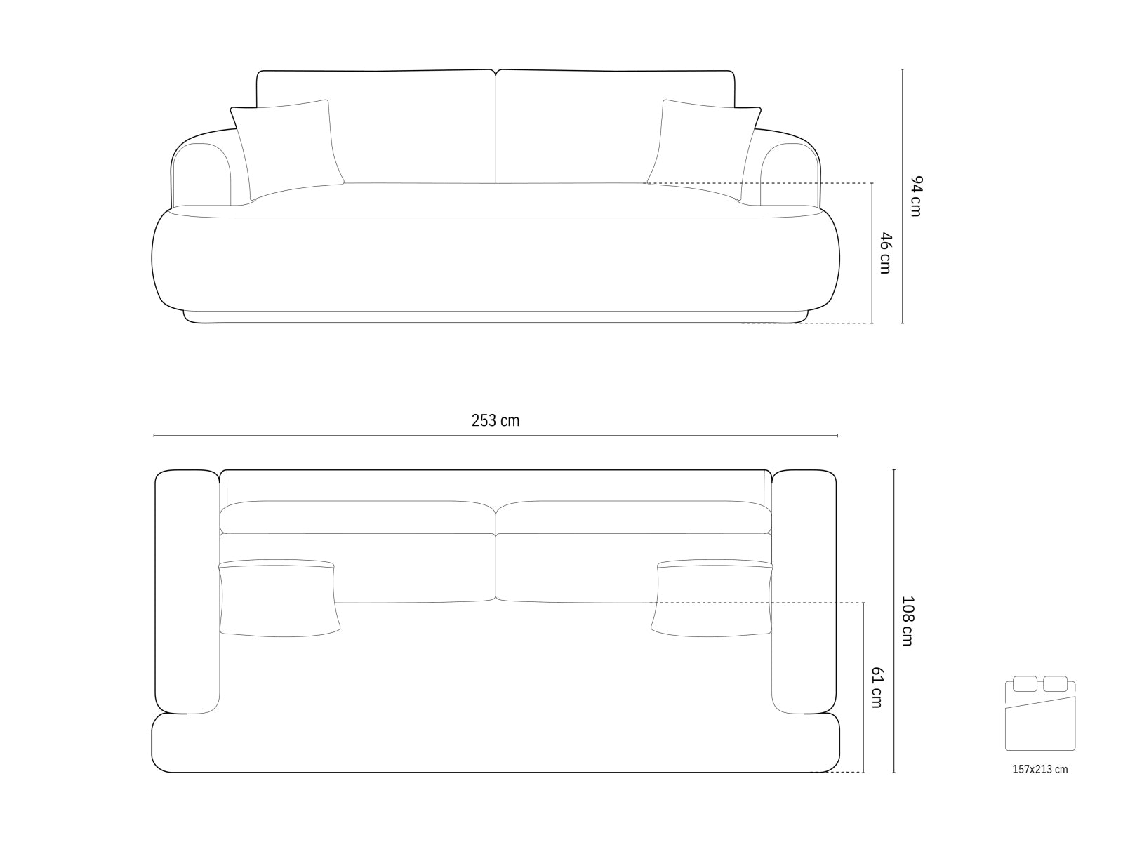 Erleben Sie das stilvolle Ella Boucle Sofa von Micadoni: ein funktionales 3-Sitzer Sofa mit Schlaffunktion und praktischem Stauraum für Ihr Zuhause.