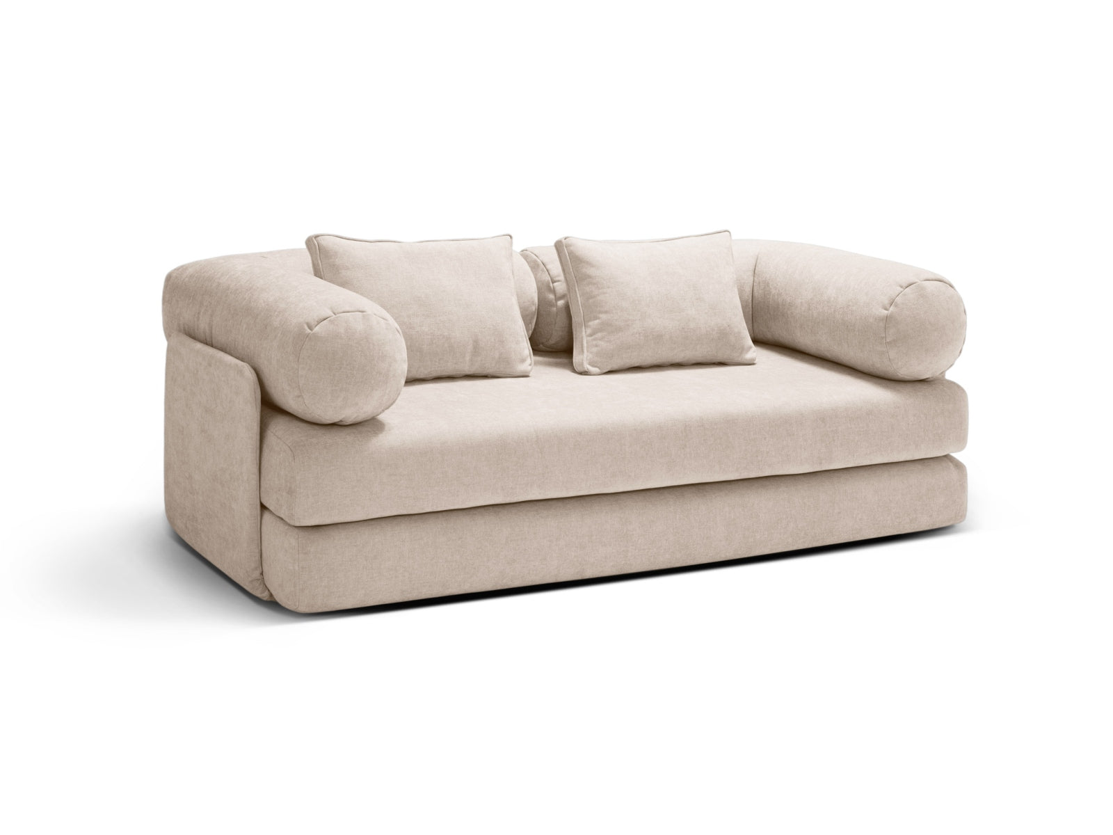 Dreamy Sofa mit Schlaffunktion 3 Sitzer in Beige präsentiert im Onlineshop von KAQTU Design AG. Bettsofa ist von Micadoni