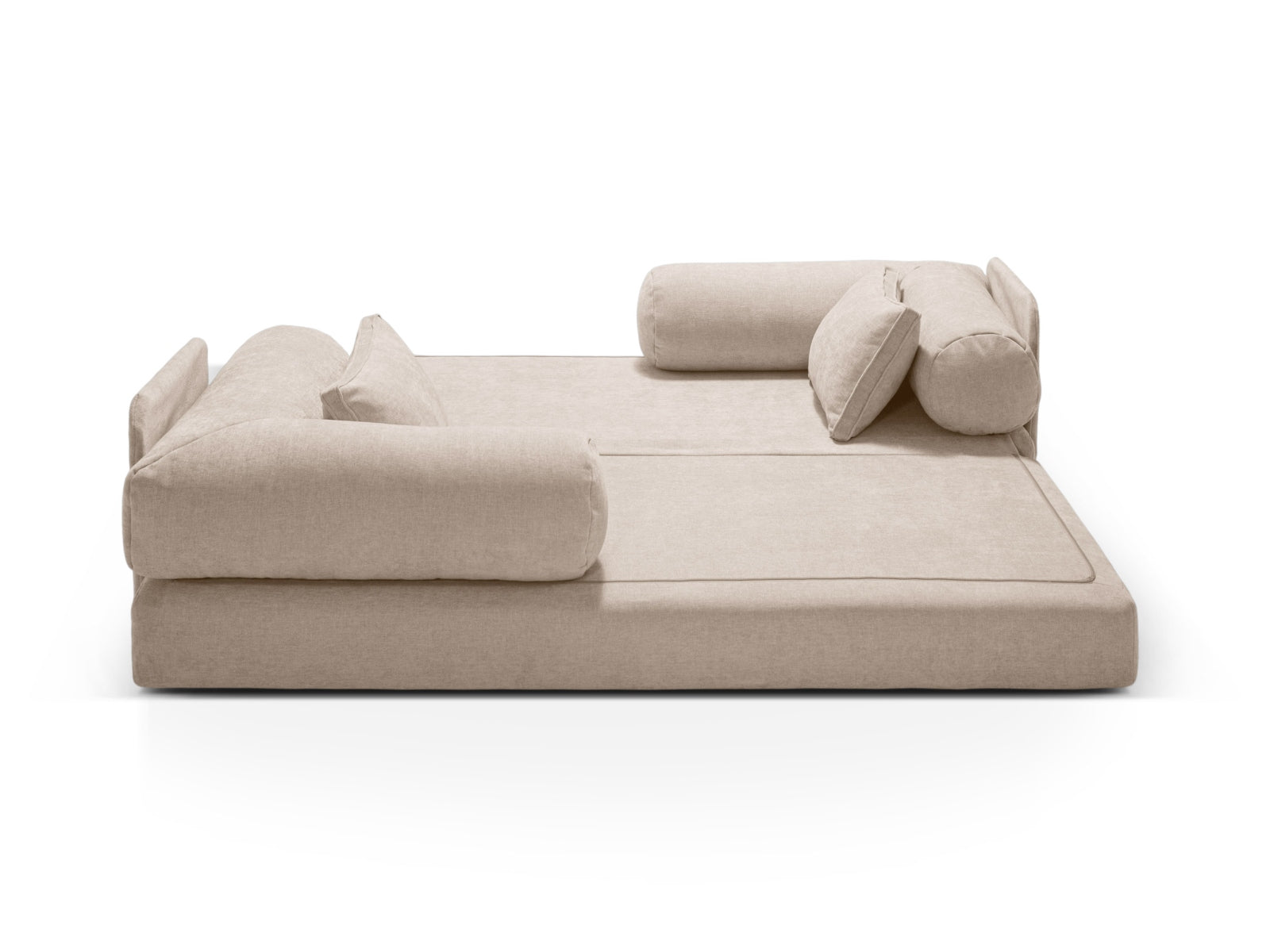 Dreamy Sofa mit Schlaffunktion 3 Sitzer in Beige präsentiert im Onlineshop von KAQTU Design AG. Bettsofa ist von Micadoni