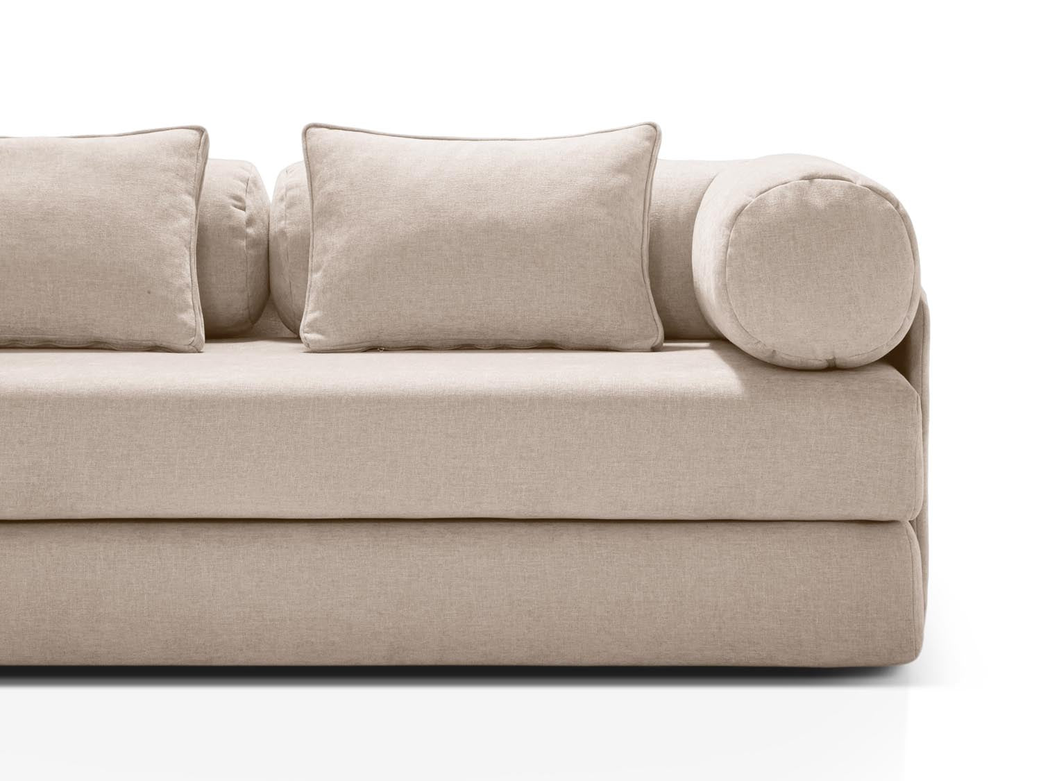 Dreamy Sofa mit Schlaffunktion 3 Sitzer in Beige präsentiert im Onlineshop von KAQTU Design AG. Bettsofa ist von Micadoni