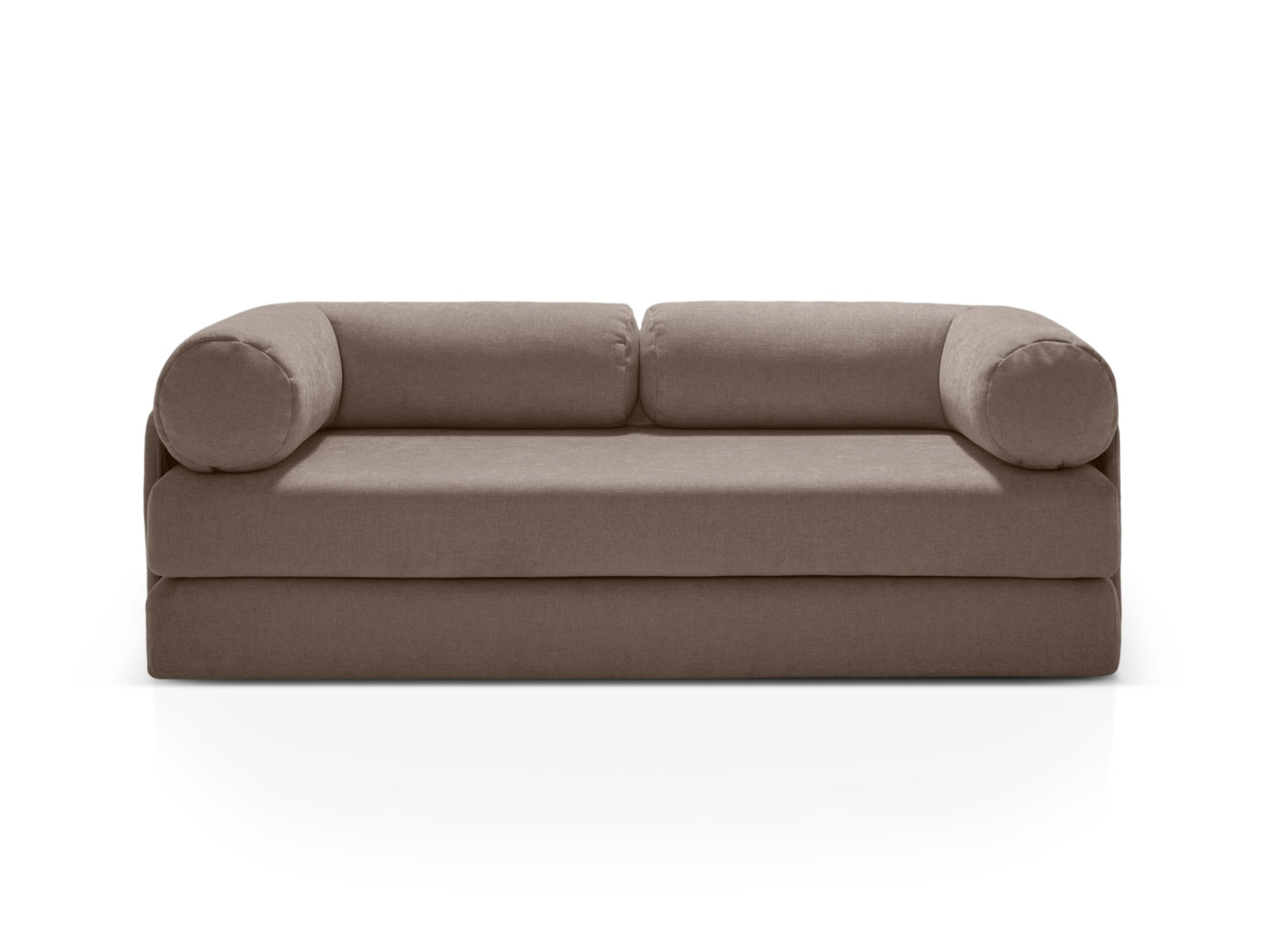 Dreamy Sofa mit Schlaffunktion 3 Sitzer in Cappuccino präsentiert im Onlineshop von KAQTU Design AG. Bettsofa ist von Micadoni