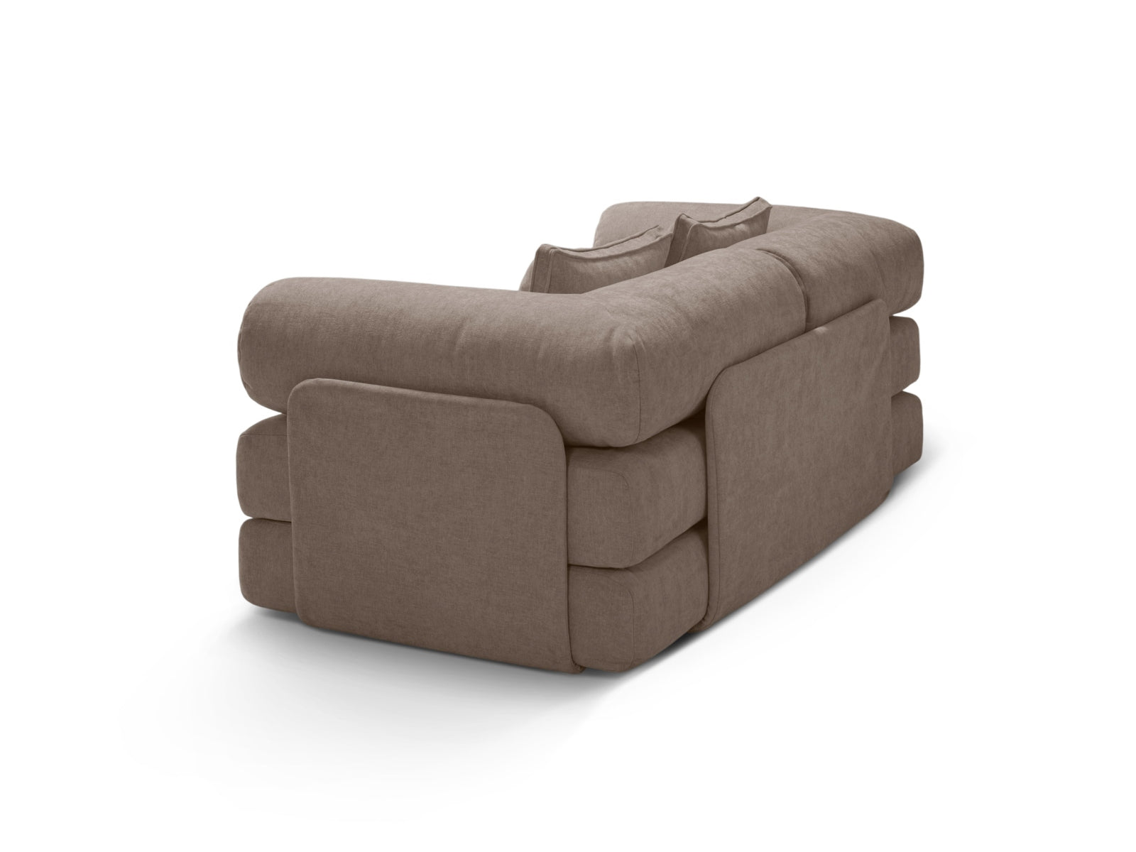 Dreamy Sofa mit Schlaffunktion 3 Sitzer in Cappuccino präsentiert im Onlineshop von KAQTU Design AG. Bettsofa ist von Micadoni