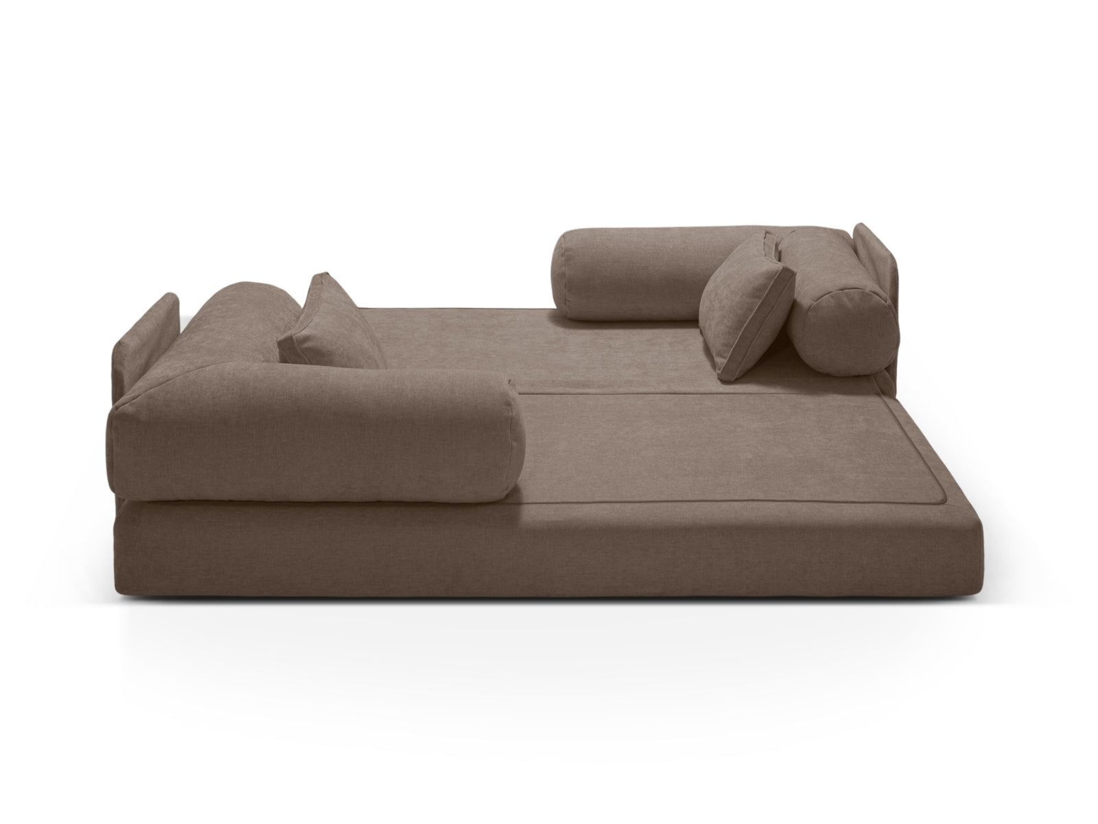 Dreamy Sofa mit Schlaffunktion 3 Sitzer in Cappuccino präsentiert im Onlineshop von KAQTU Design AG. Bettsofa ist von Micadoni