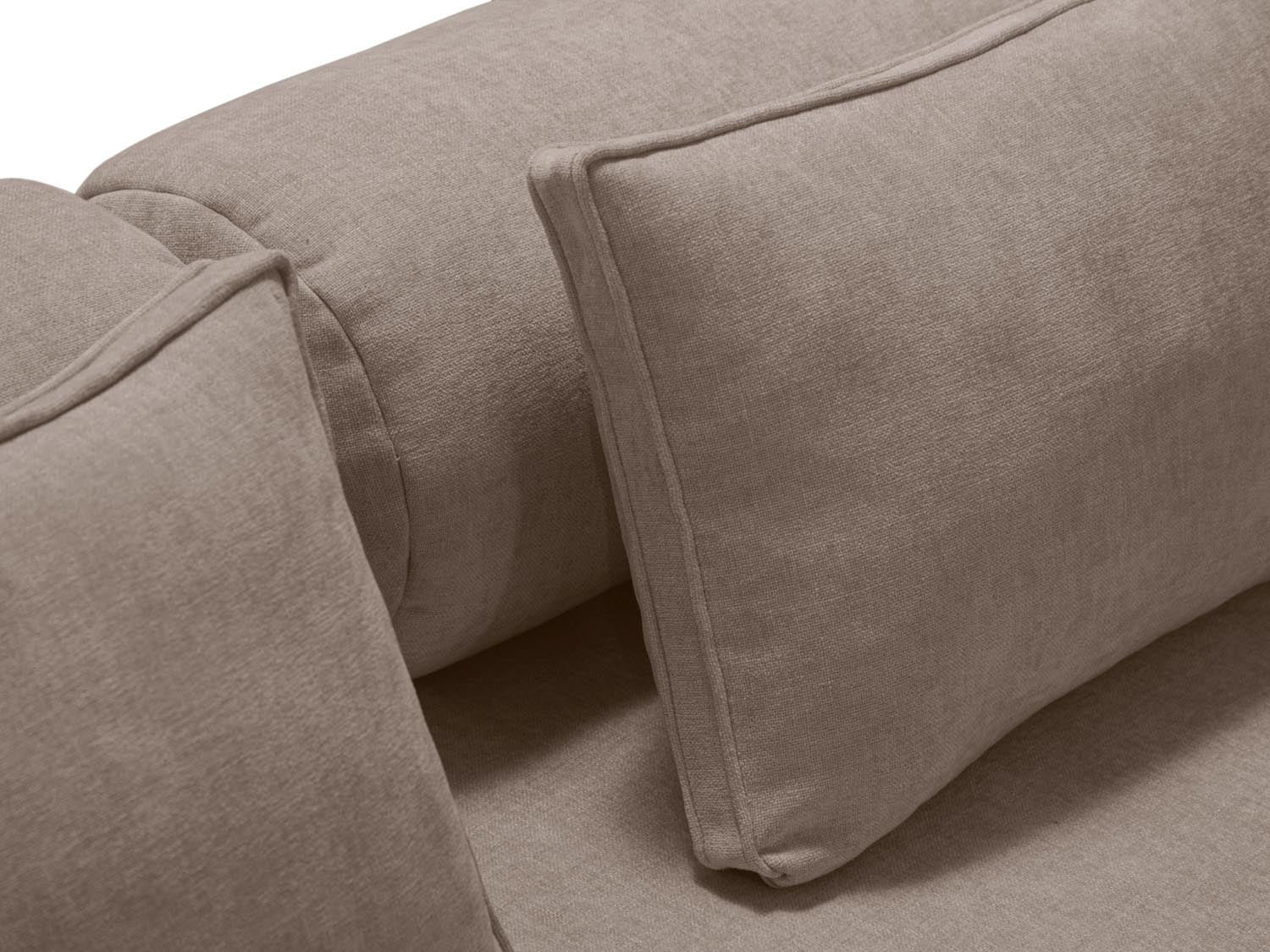 Dreamy Sofa mit Schlaffunktion 3 Sitzer in Cappuccino präsentiert im Onlineshop von KAQTU Design AG. Bettsofa ist von Micadoni