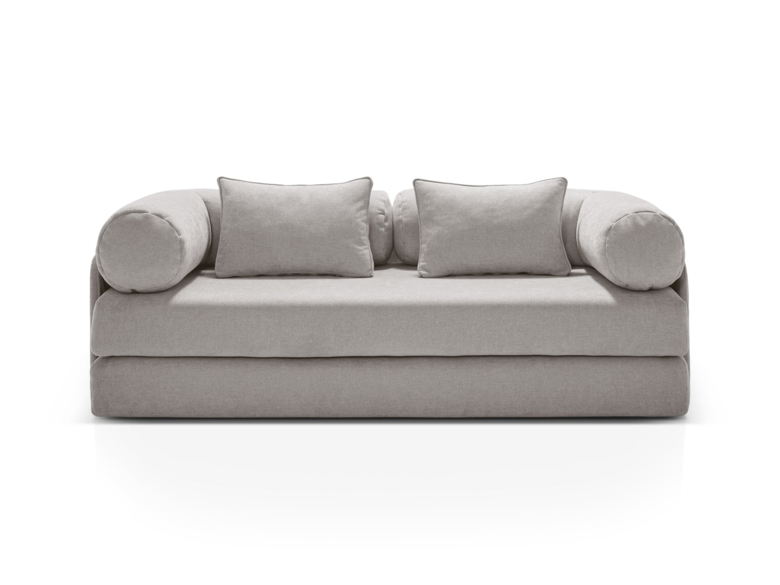 Dreamy Sofa mit Schlaffunktion 3 Sitzer in Light Grey präsentiert im Onlineshop von KAQTU Design AG. Bettsofa ist von Micadoni