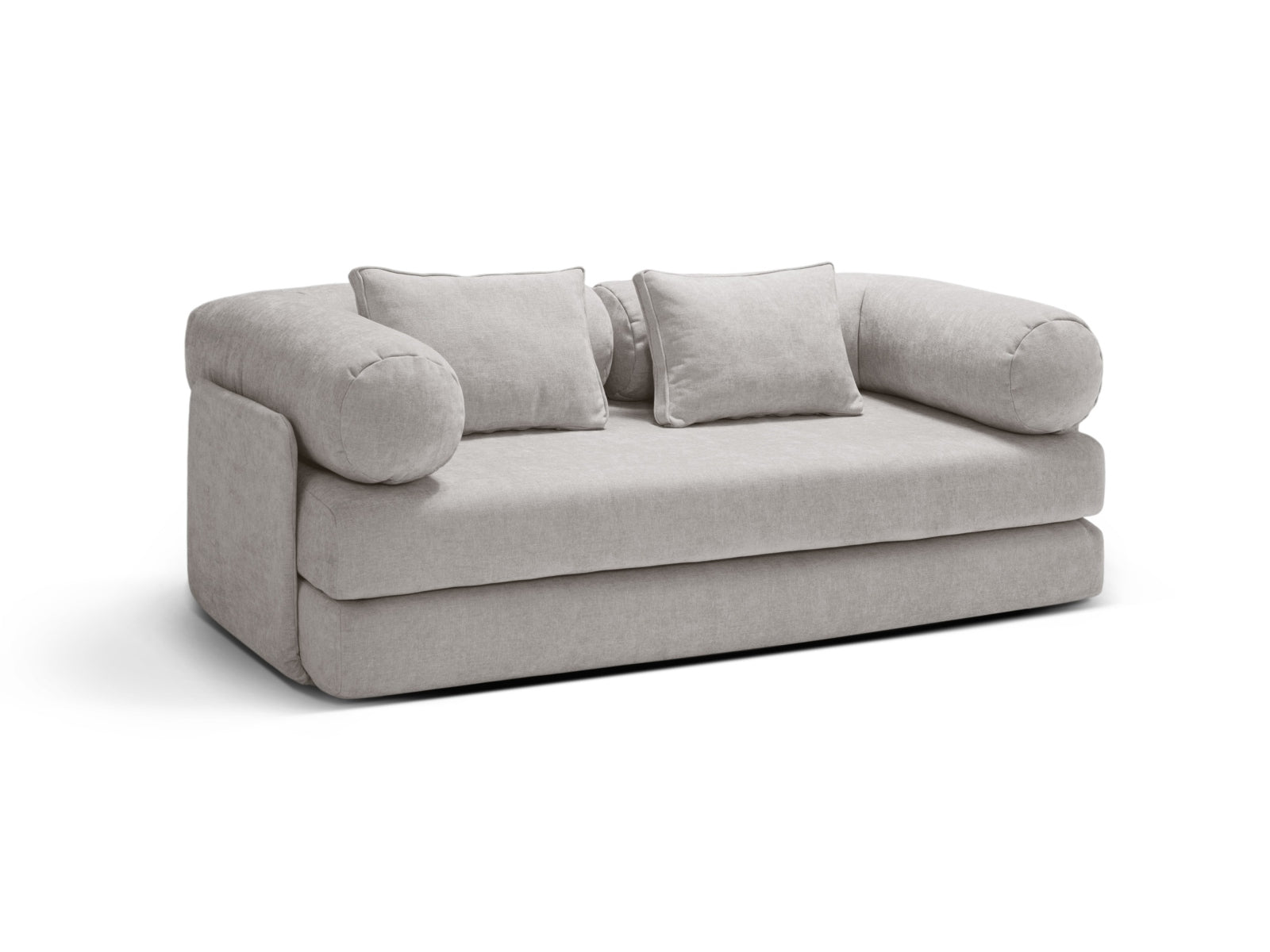 Dreamy Sofa mit Schlaffunktion 3 Sitzer in Light Grey präsentiert im Onlineshop von KAQTU Design AG. Bettsofa ist von Micadoni