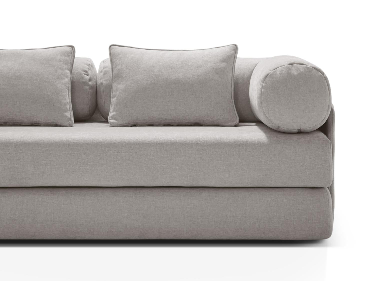 Dreamy Sofa mit Schlaffunktion 3 Sitzer in Light Grey präsentiert im Onlineshop von KAQTU Design AG. Bettsofa ist von Micadoni