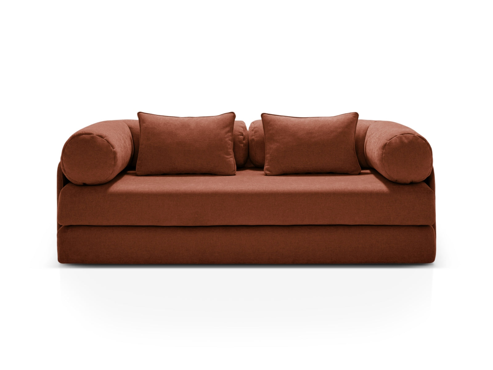 Dreamy Sofa mit Schlaffunktion 3 Sitzer in Brick präsentiert im Onlineshop von KAQTU Design AG. Bettsofa ist von Micadoni