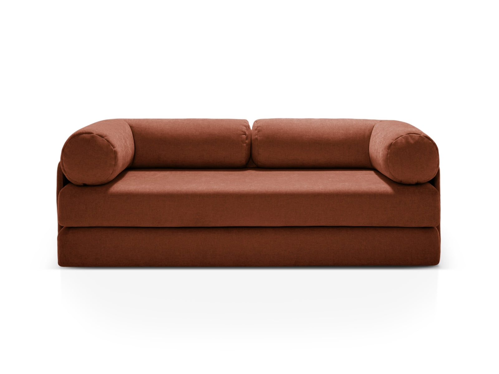 Dreamy Sofa mit Schlaffunktion 3 Sitzer in Brick präsentiert im Onlineshop von KAQTU Design AG. Bettsofa ist von Micadoni