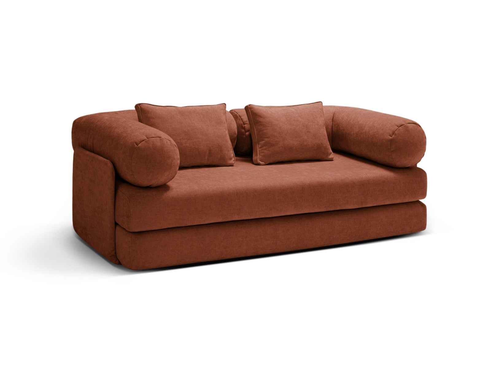 Dreamy Sofa mit Schlaffunktion 3 Sitzer in Brick präsentiert im Onlineshop von KAQTU Design AG. Bettsofa ist von Micadoni