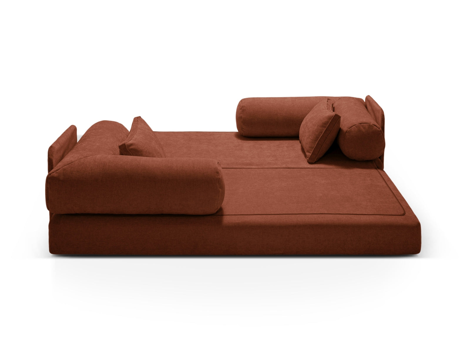 Dreamy Sofa mit Schlaffunktion 3 Sitzer in Brick präsentiert im Onlineshop von KAQTU Design AG. Bettsofa ist von Micadoni
