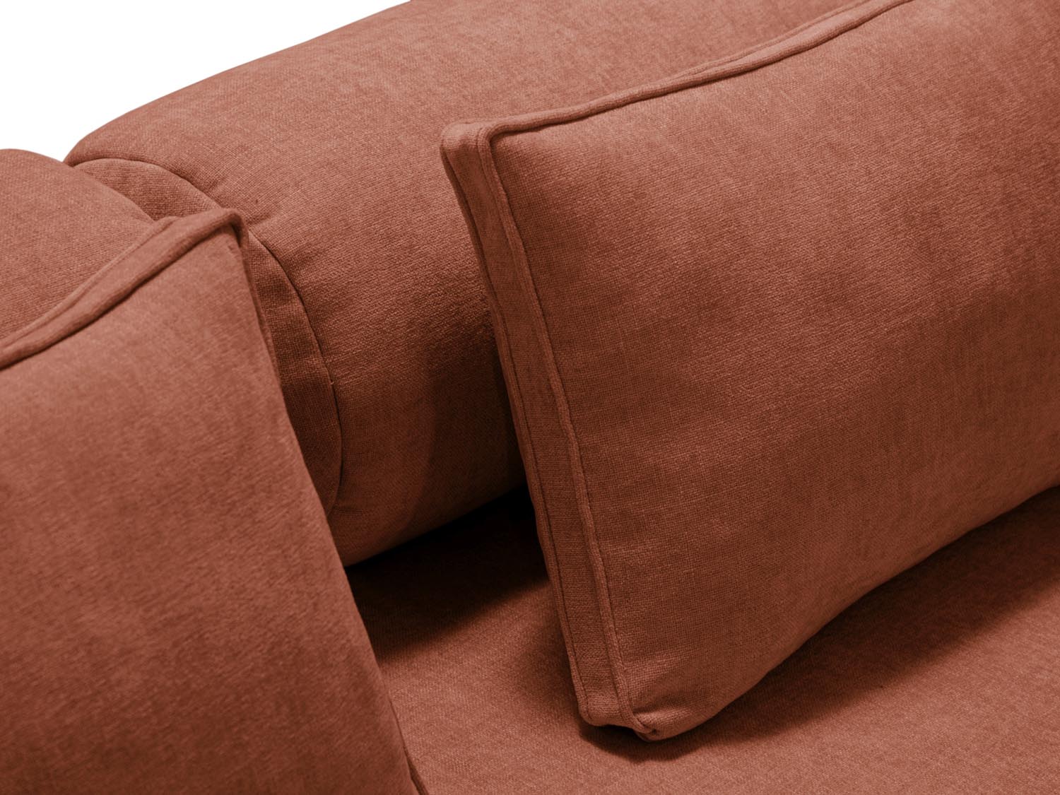 Dreamy Sofa mit Schlaffunktion 3 Sitzer in Brick präsentiert im Onlineshop von KAQTU Design AG. Bettsofa ist von Micadoni
