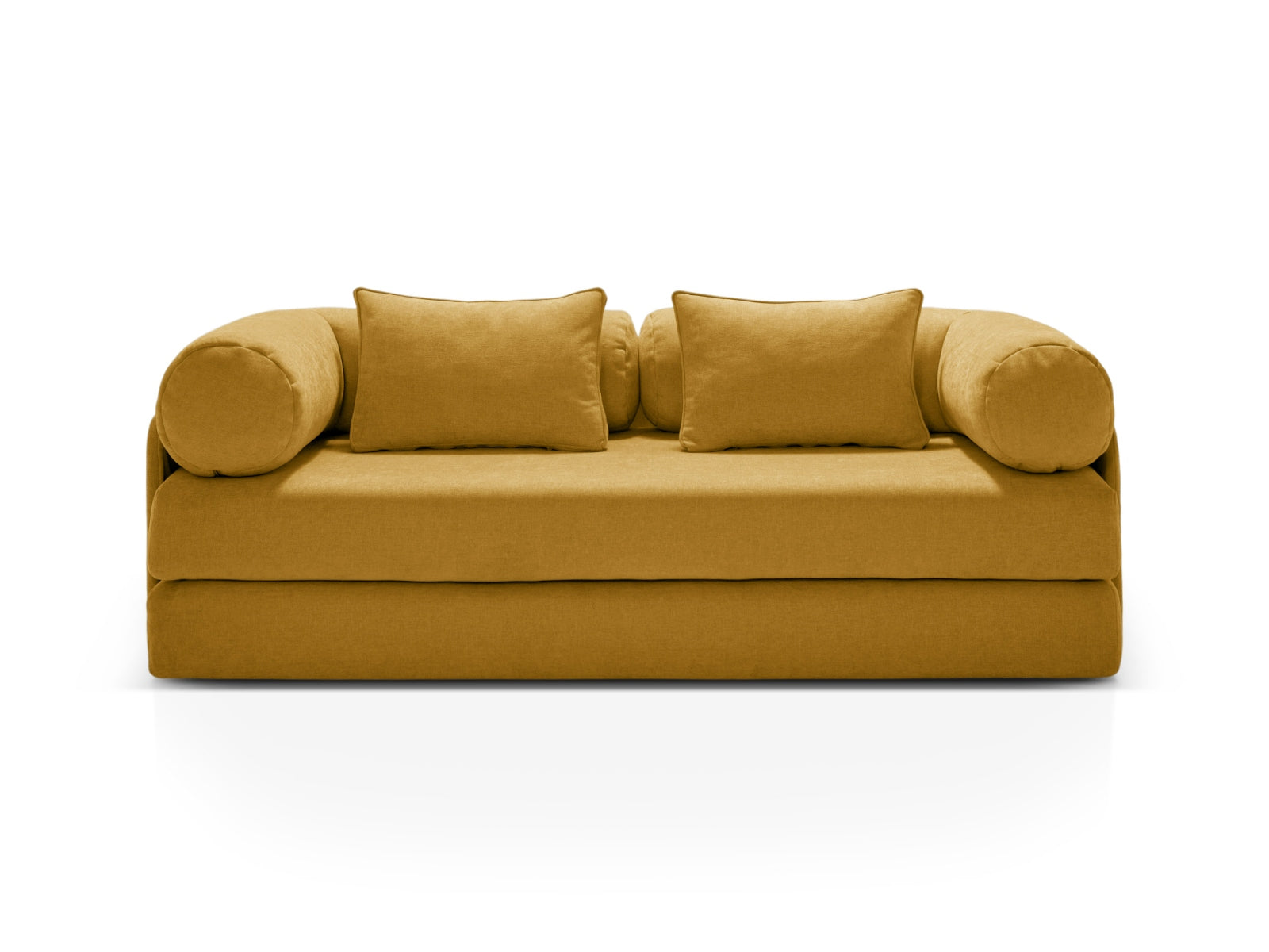 Dreamy Sofa mit Schlaffunktion 3 Sitzer in Yellow präsentiert im Onlineshop von KAQTU Design AG. Bettsofa ist von Micadoni