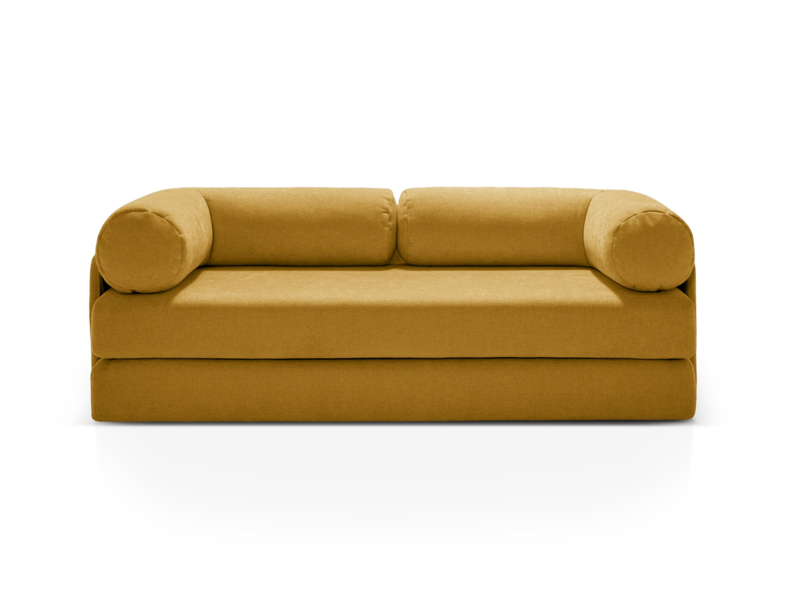 Dreamy Sofa mit Schlaffunktion 3 Sitzer in Yellow präsentiert im Onlineshop von KAQTU Design AG. Bettsofa ist von Micadoni