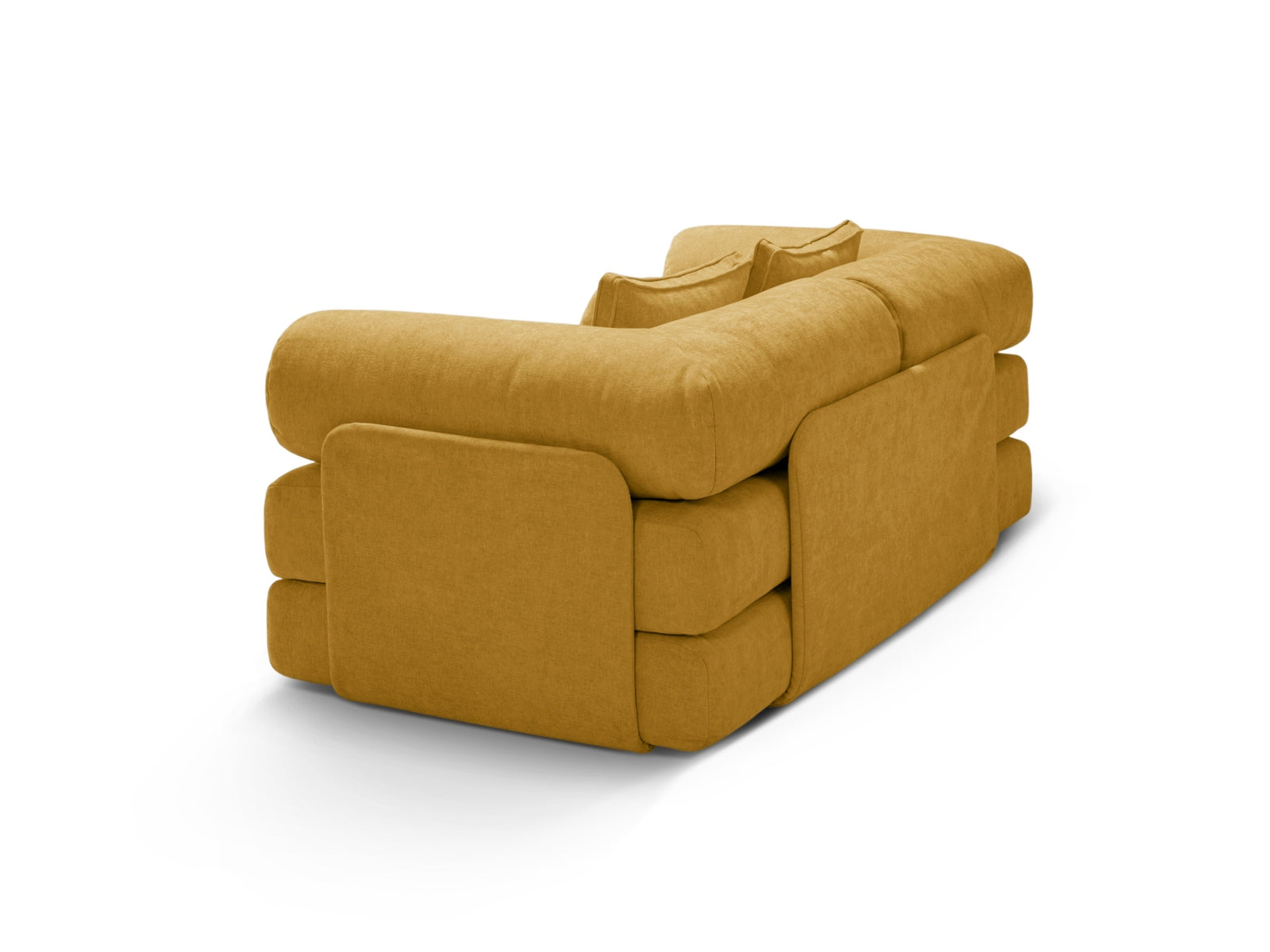 Dreamy Sofa mit Schlaffunktion 3 Sitzer in Yellow präsentiert im Onlineshop von KAQTU Design AG. Bettsofa ist von Micadoni